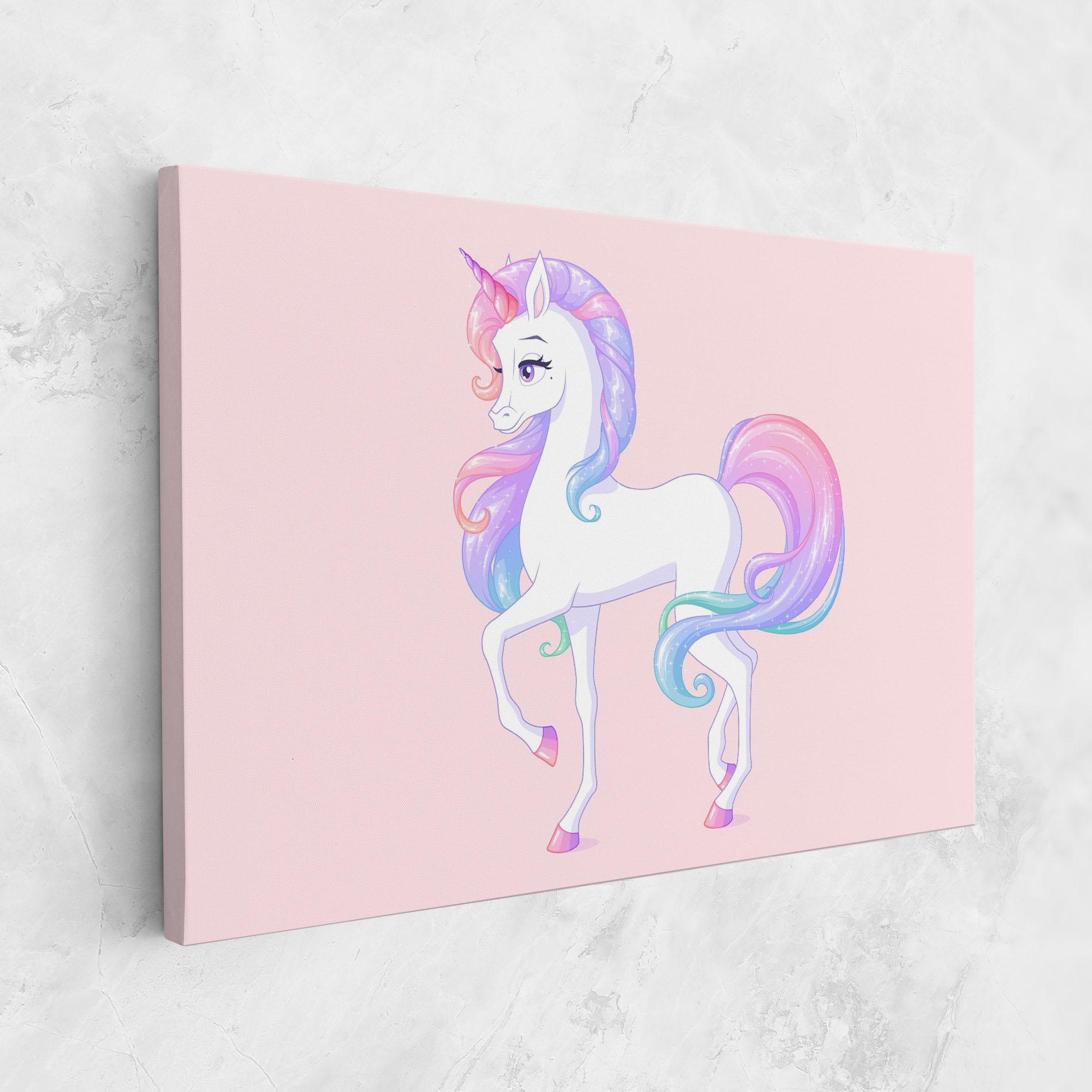 Leinwandbild Beautiful Unicorn mockup 1