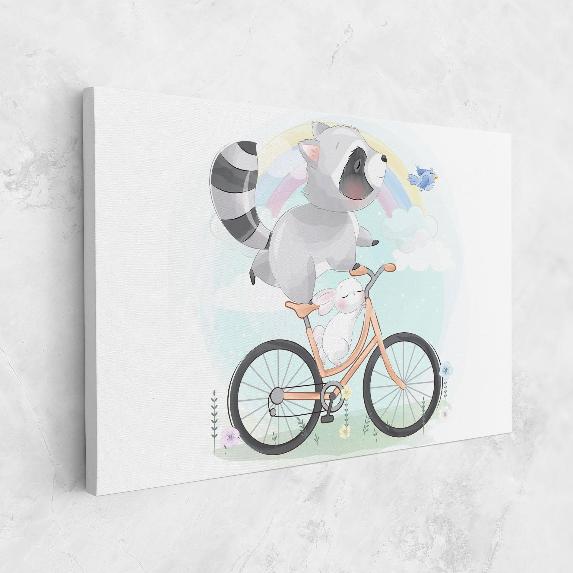 Leinwandbild Bike Ride Animal mockup 1