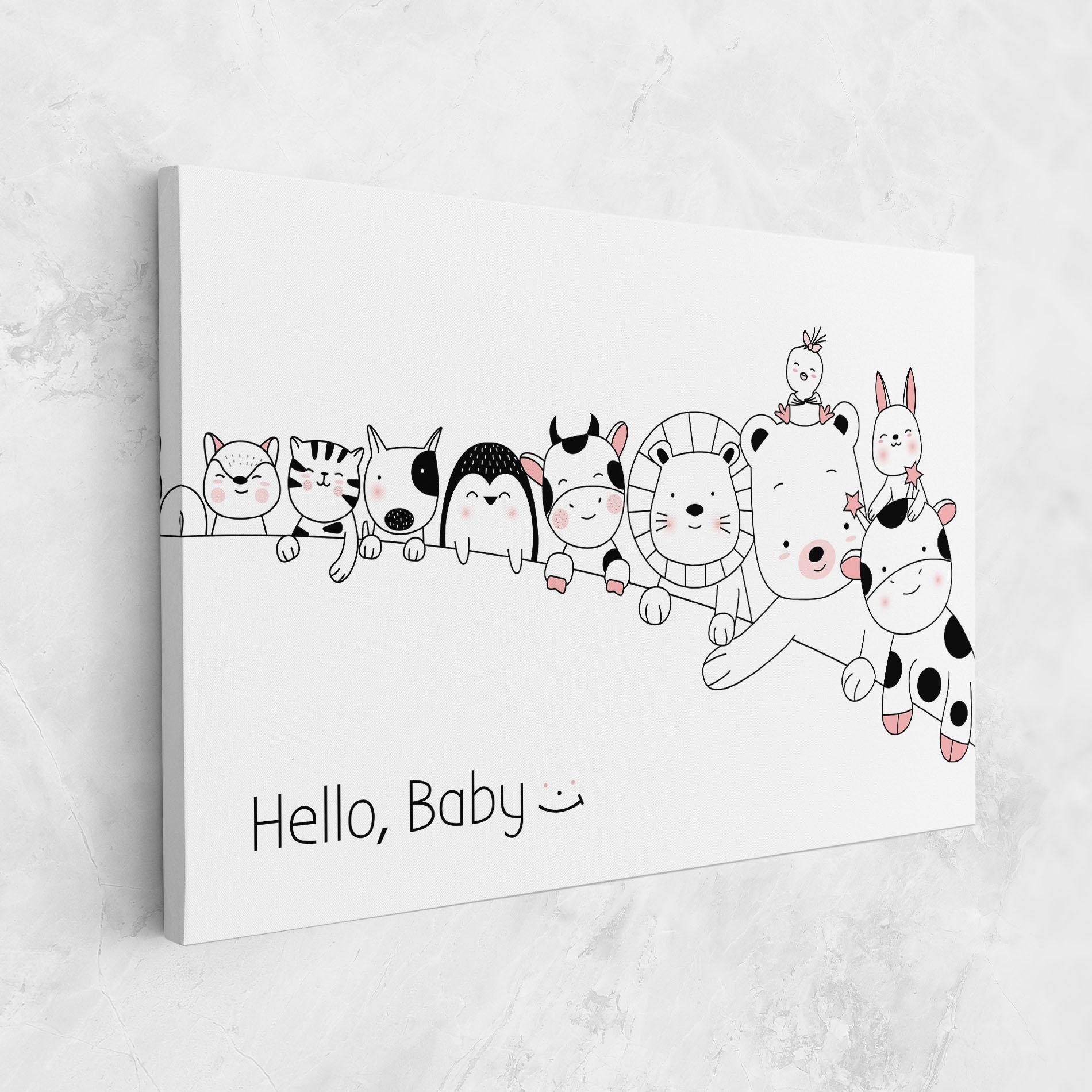 Leinwandbild Hello Baby mockup 1