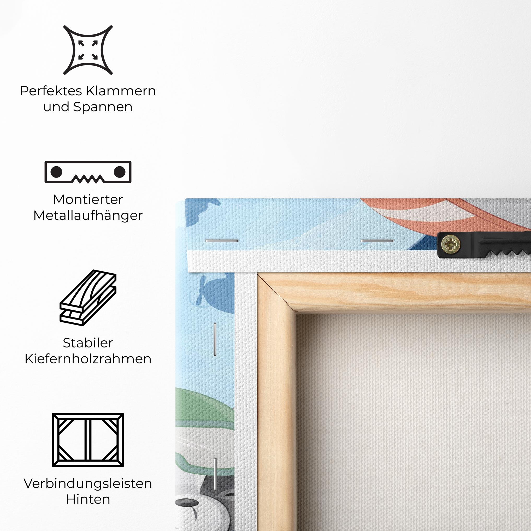 Leinwandbild Bear Flying Star mockup 5