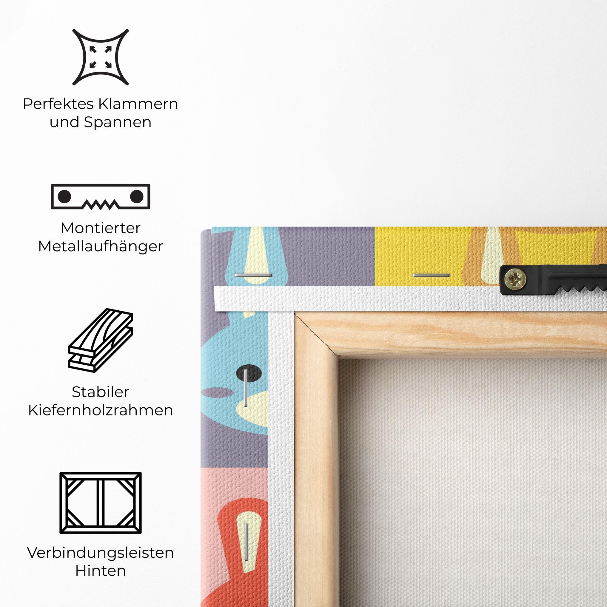 Leinwandbild Bunny Colors mockup 5