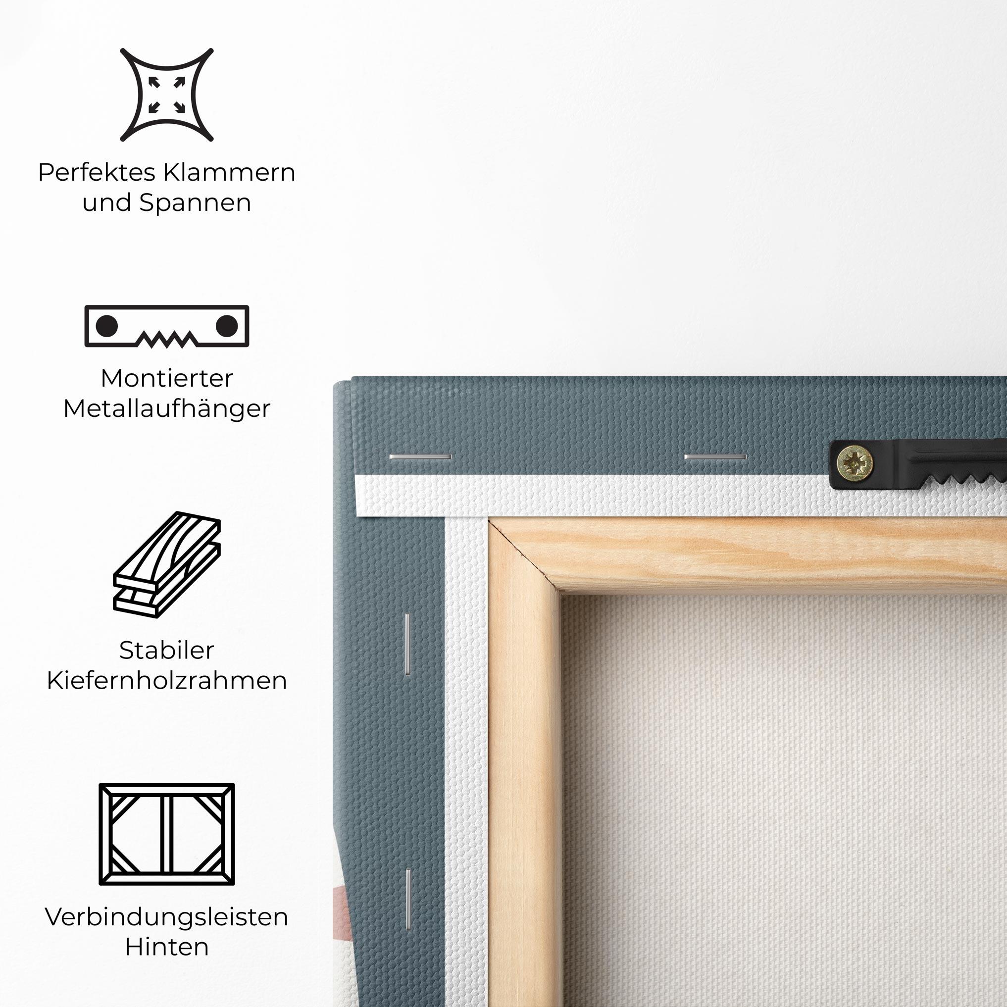 Leinwandbild Cute White Tiger mockup 5