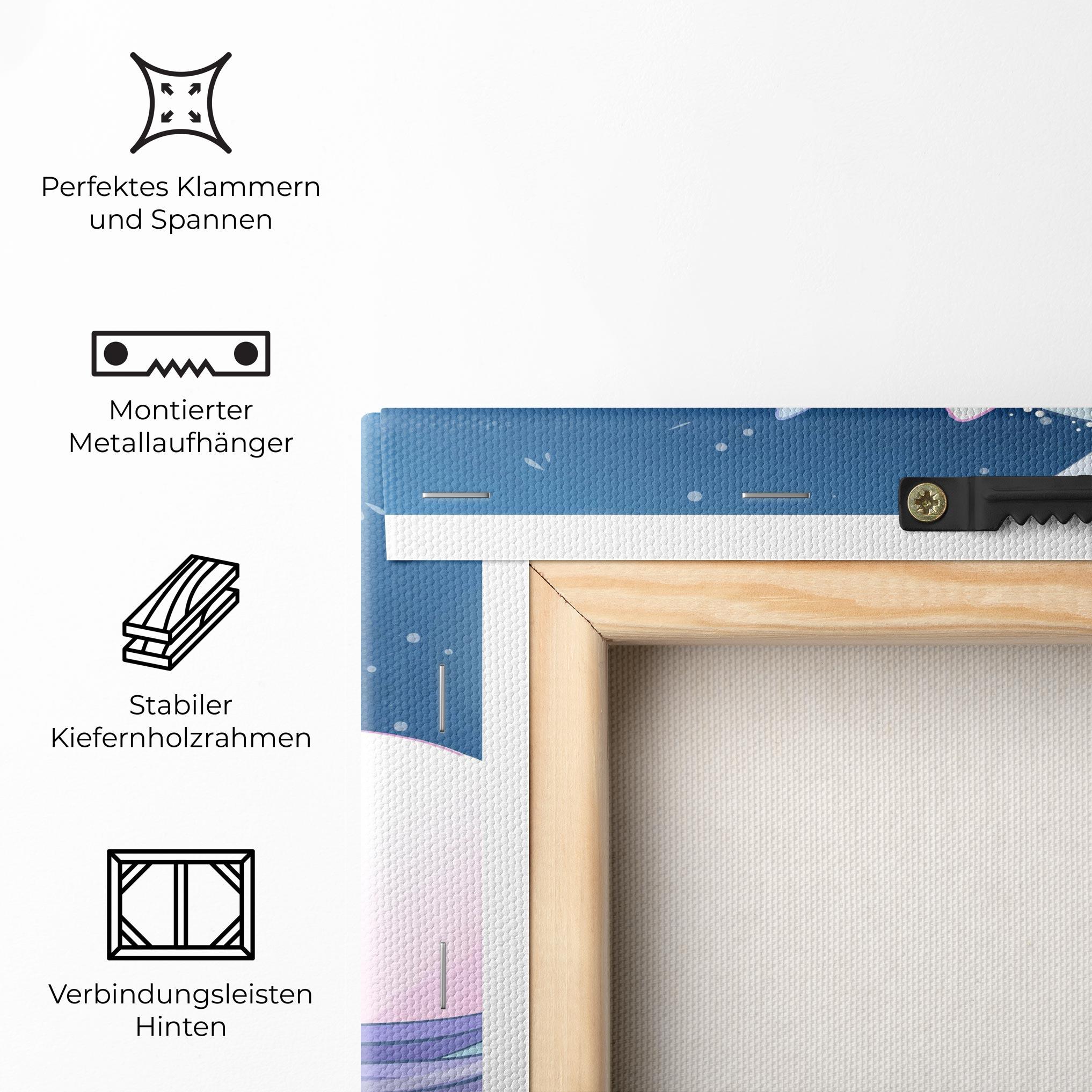 Leinwandbild Moon Unicorn mockup 5