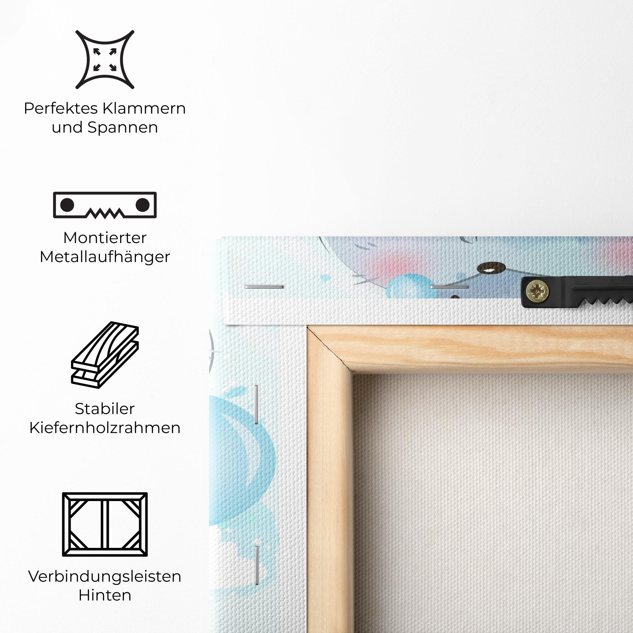 Leinwandbild Swiming Elephant mockup 5