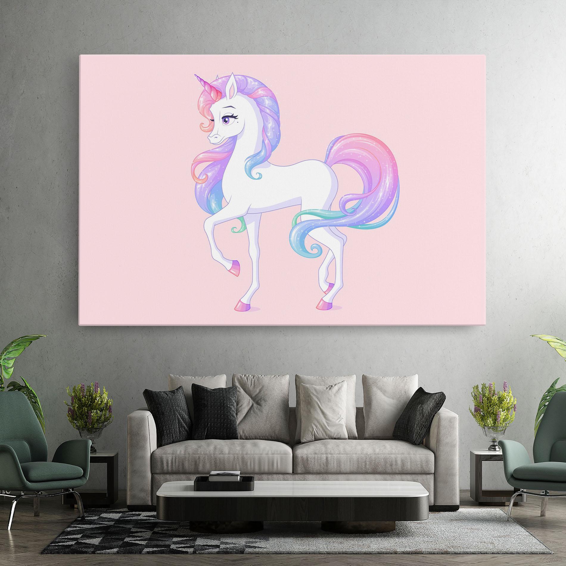 Leinwandbild Beautiful Unicorn mockup 7