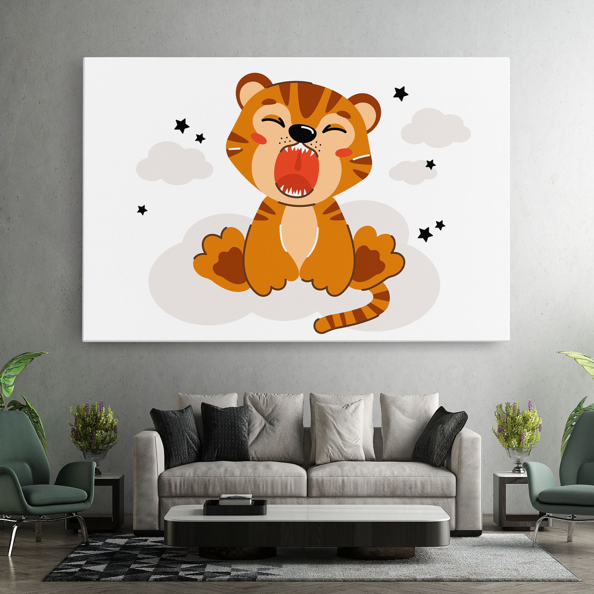 Cute Sleepy Tiger mockup 7