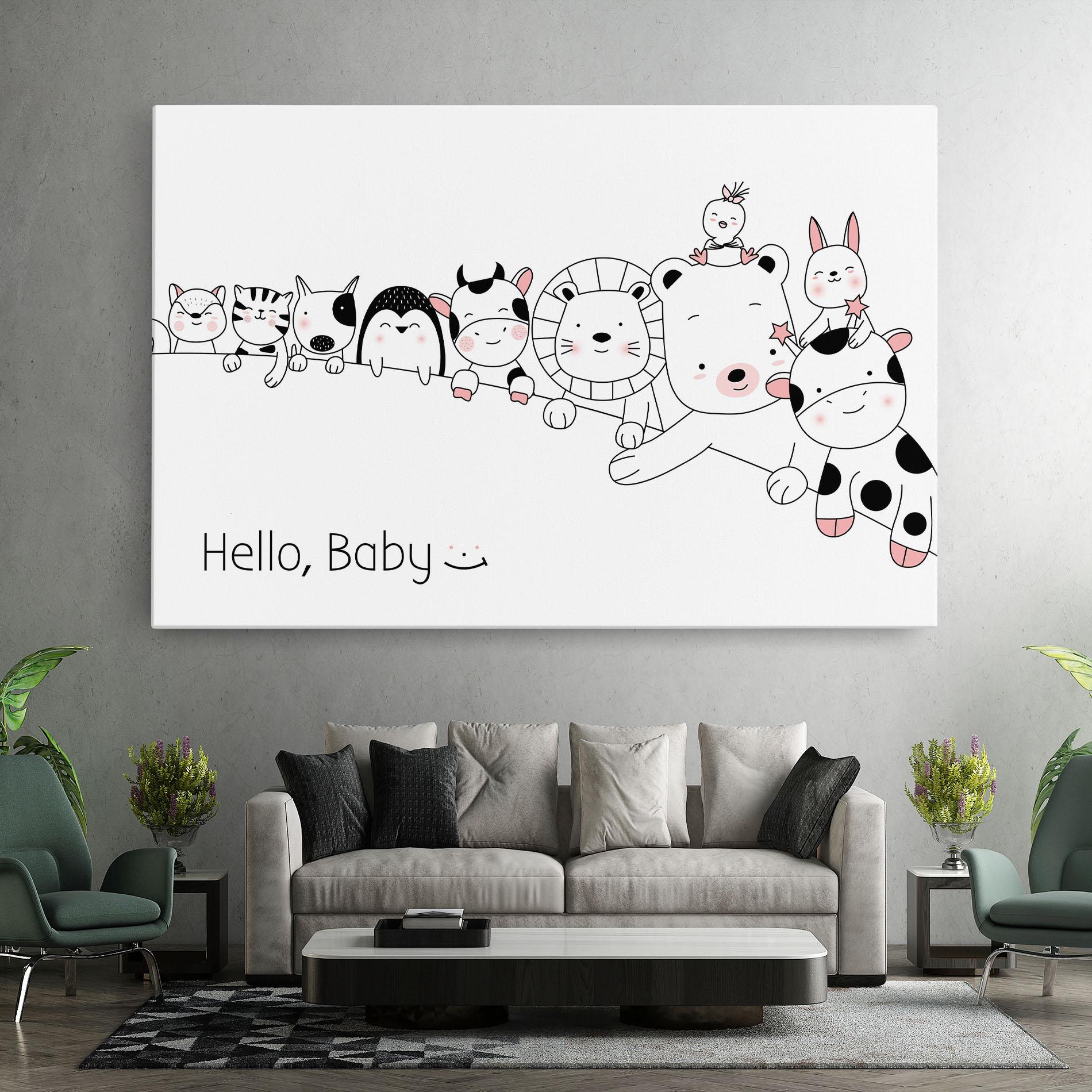 Leinwandbild Hello Baby mockup 7