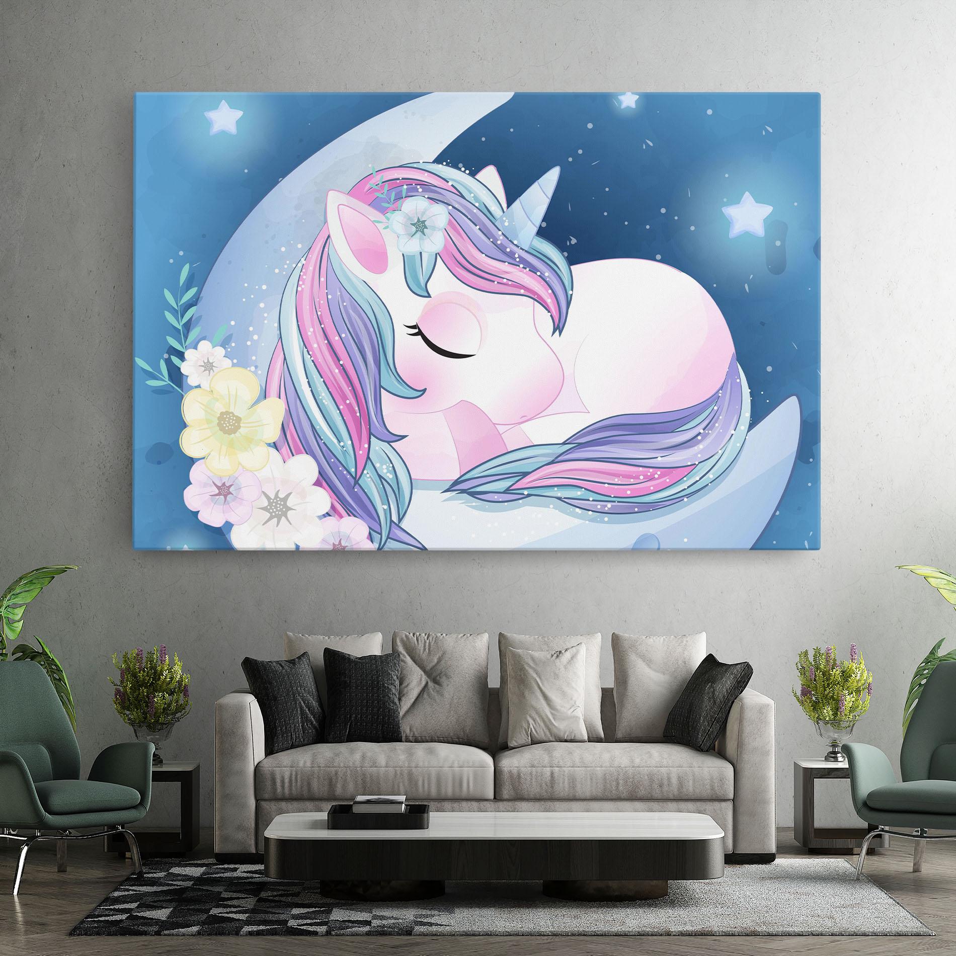 Leinwandbild Moon Unicorn mockup 7