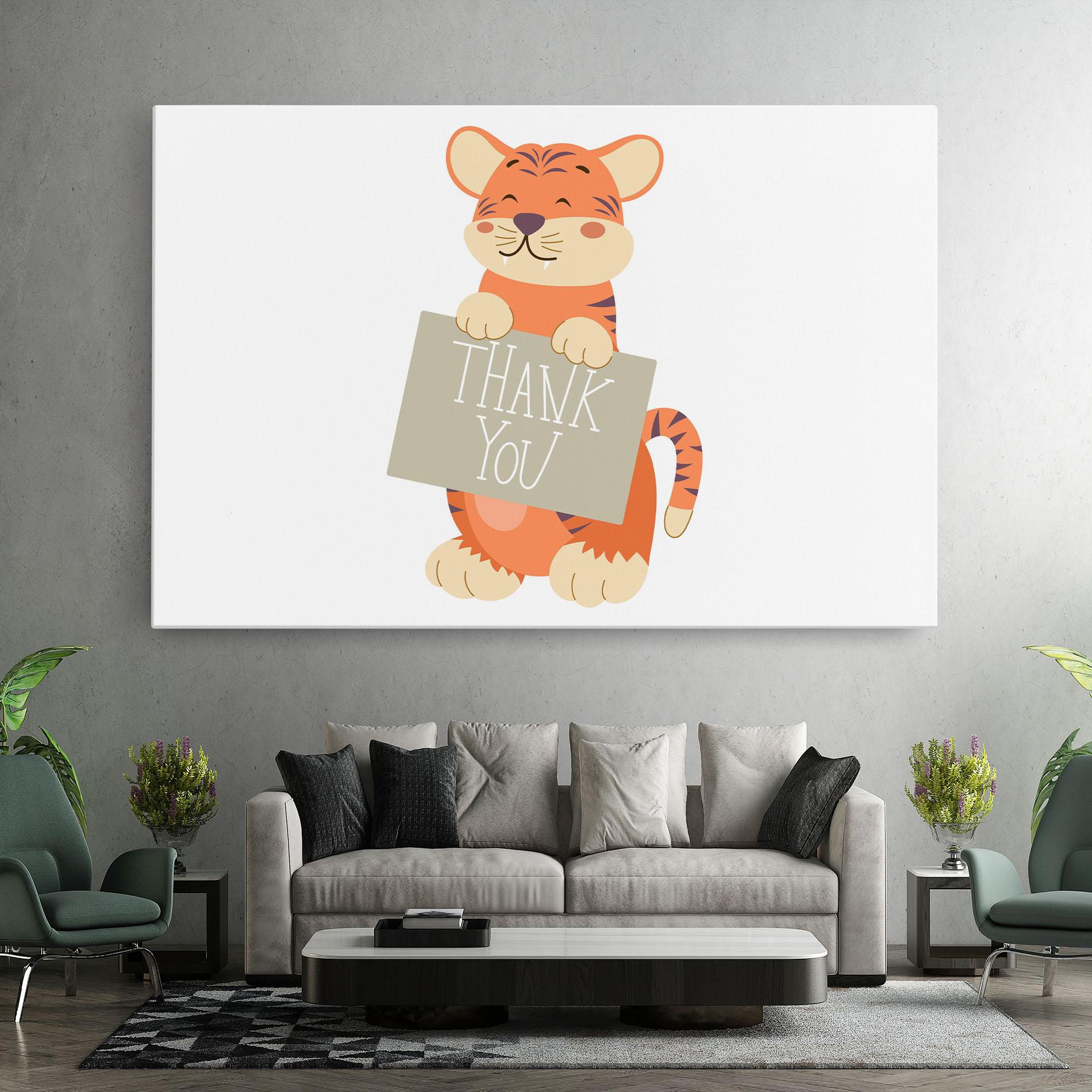 Leinwandbild Tiger Thank U mockup 7
