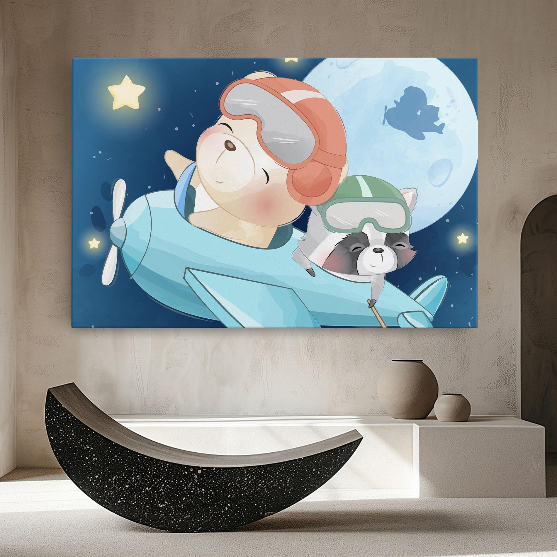 Leinwandbild Bear Flying Star mockup 8