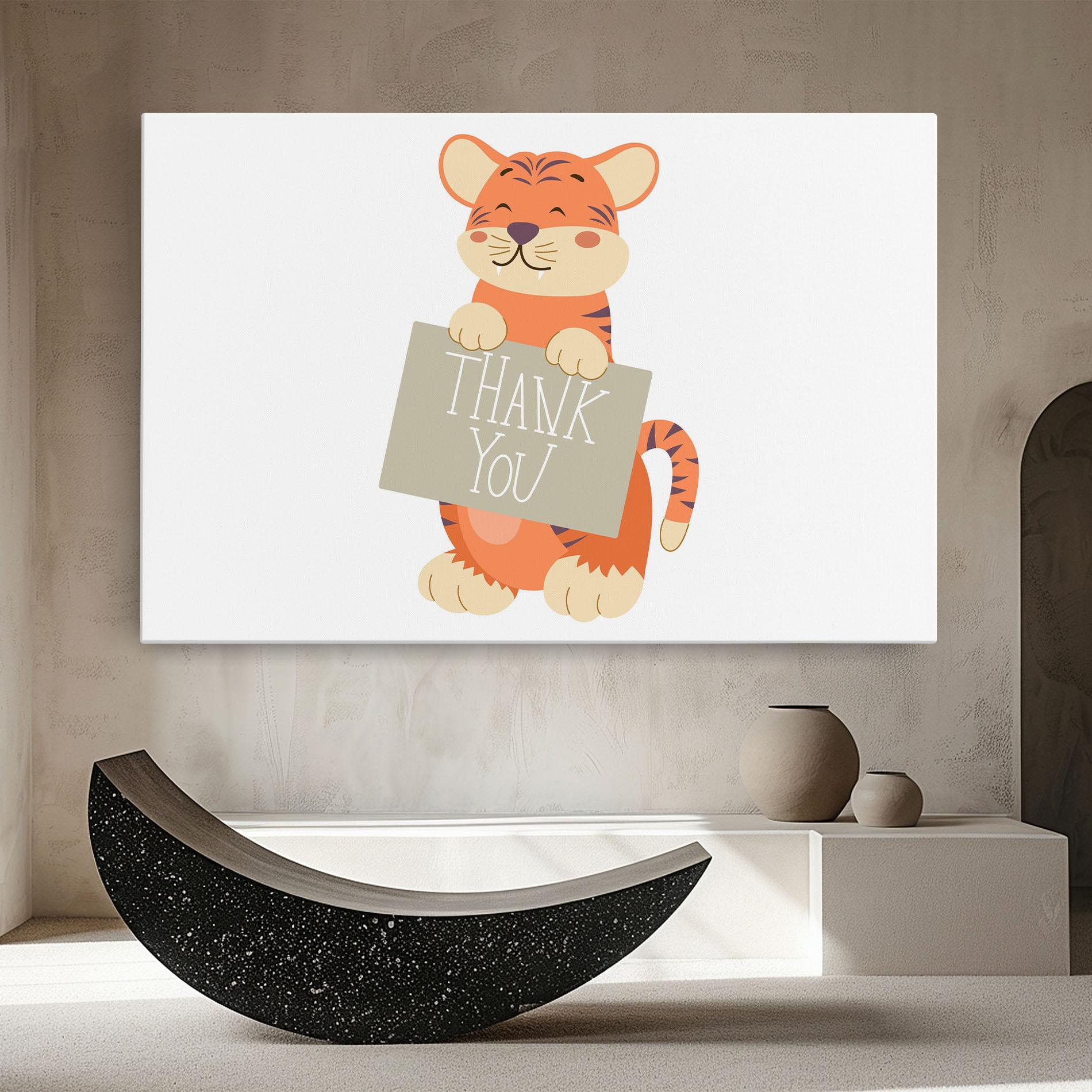 Leinwandbild Tiger Thank U mockup 8