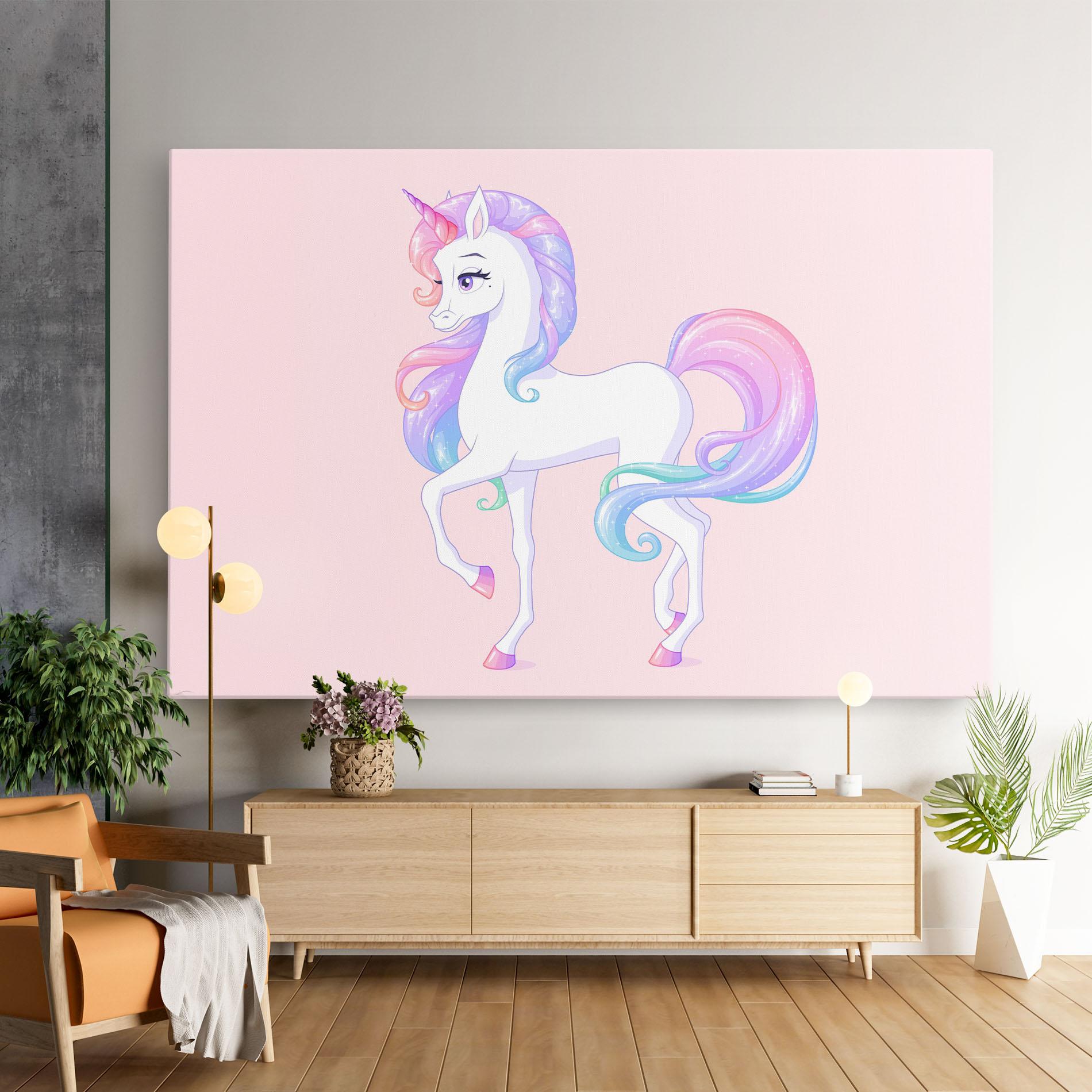 Leinwandbild Beautiful Unicorn mockup 9