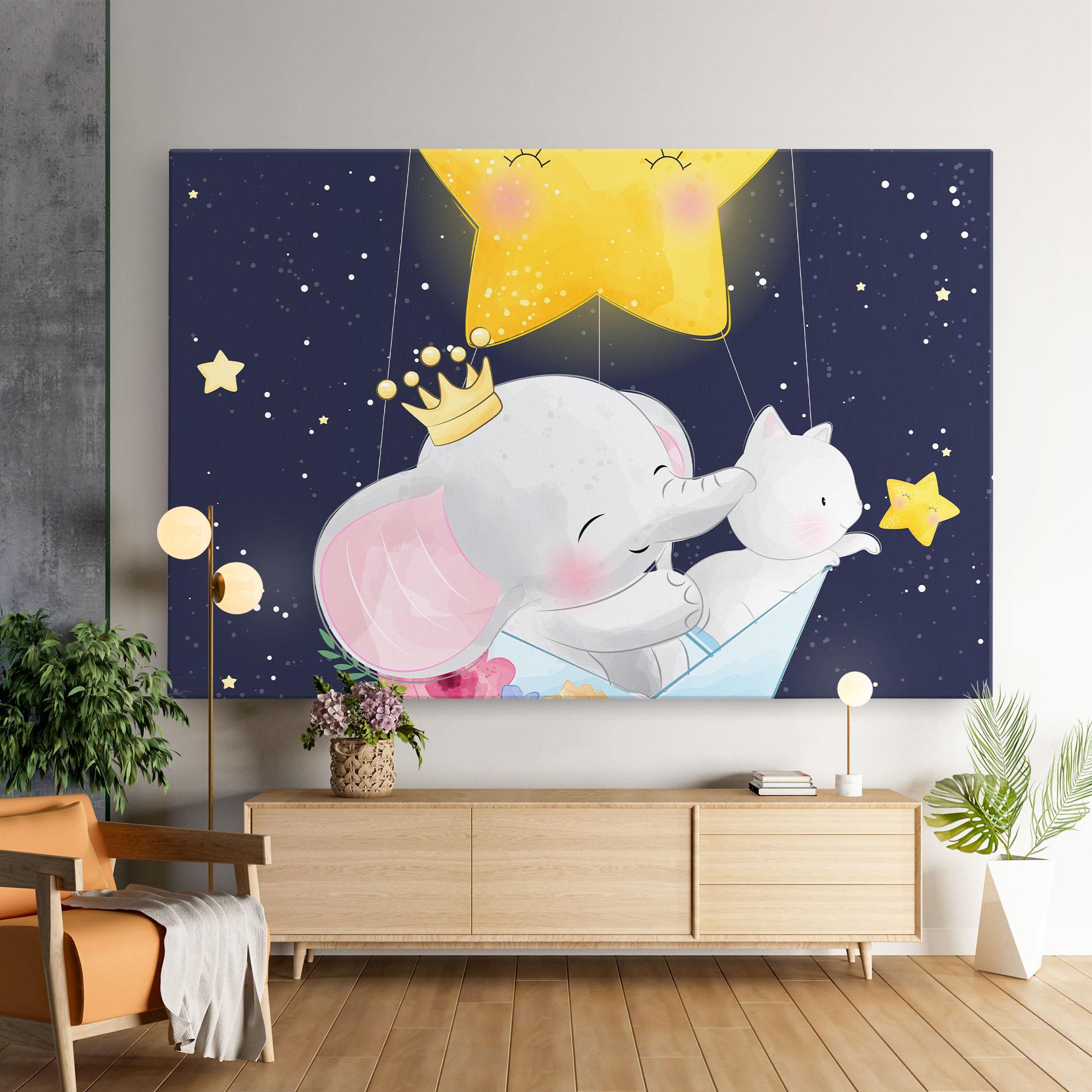 Leinwandbild Elephant Cat mockup 9
