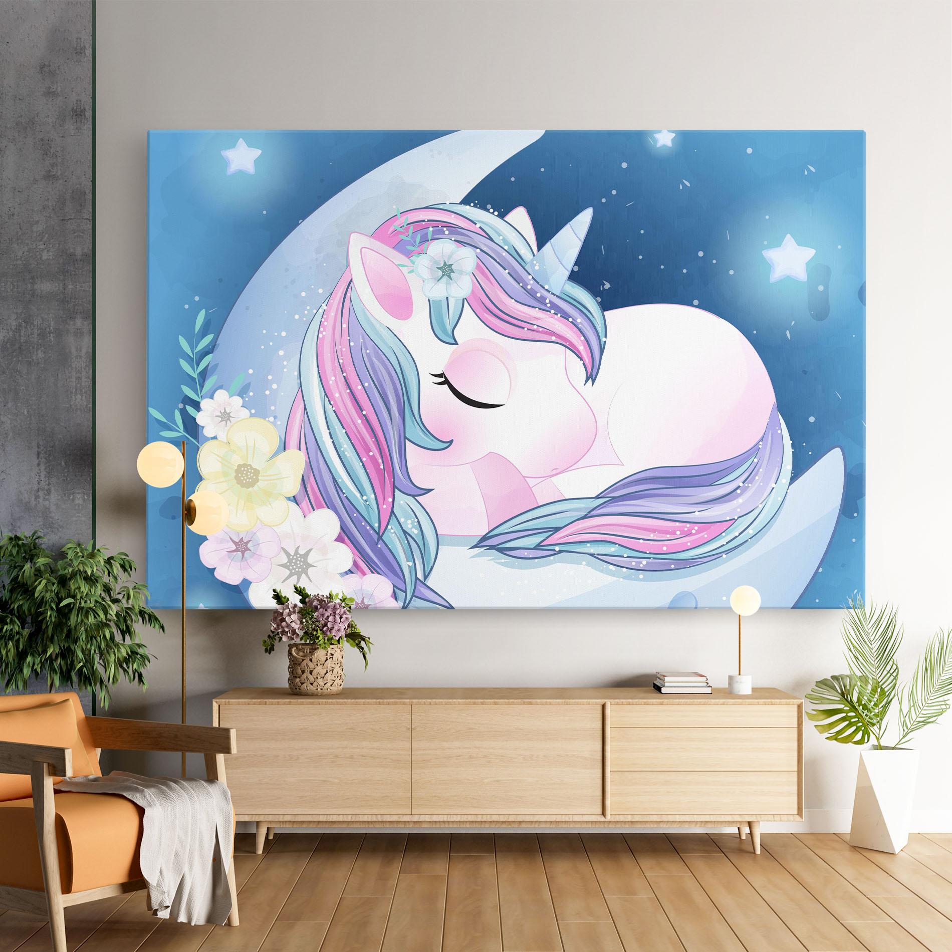 Leinwandbild Moon Unicorn mockup 9