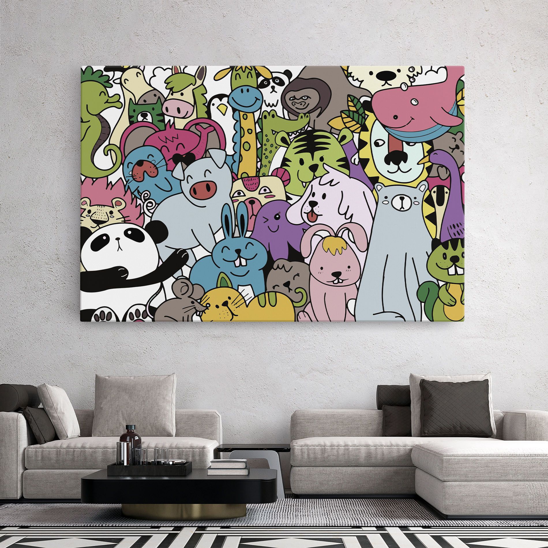 Animals Cartoon mockup 2