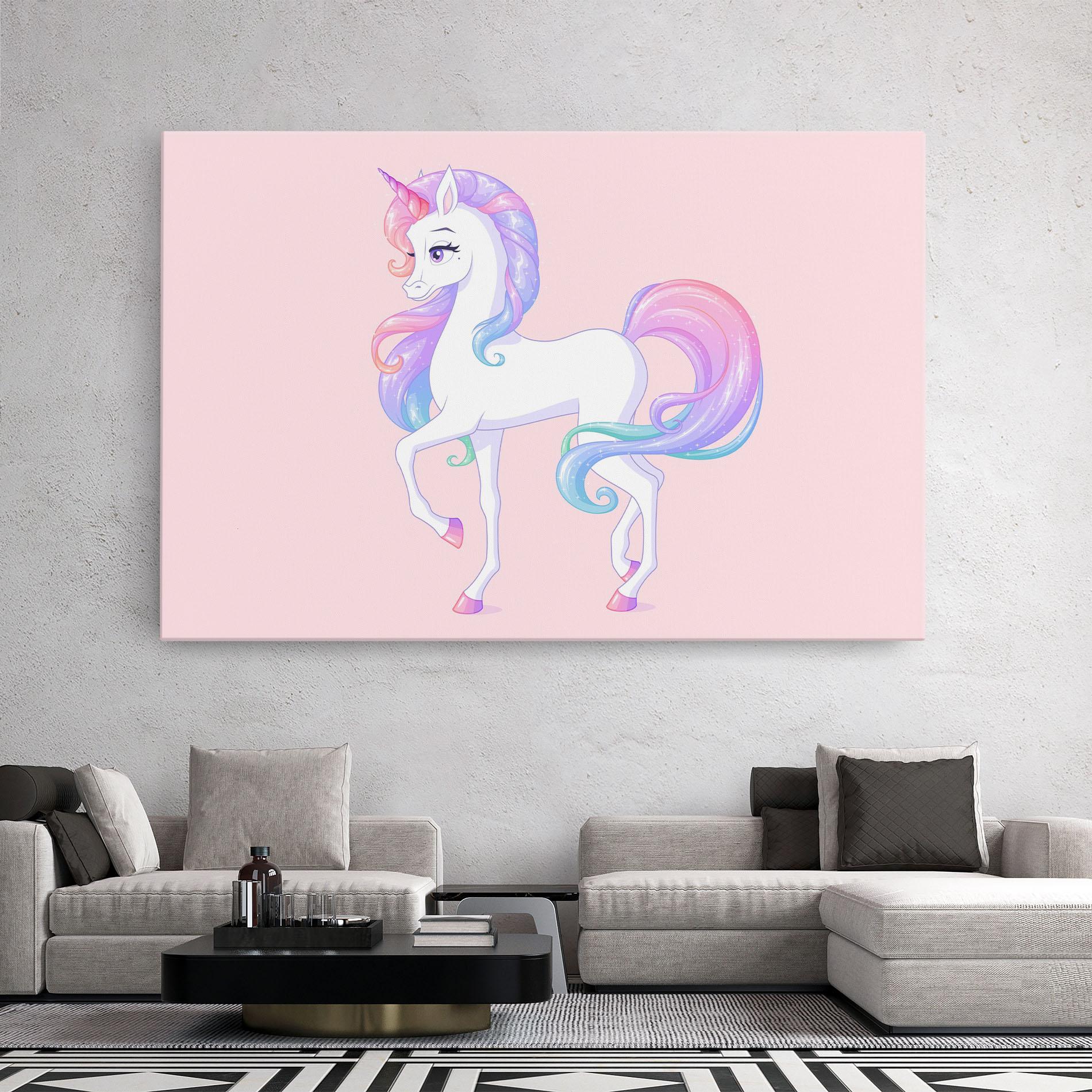 Leinwandbild Beautiful Unicorn mockup 2