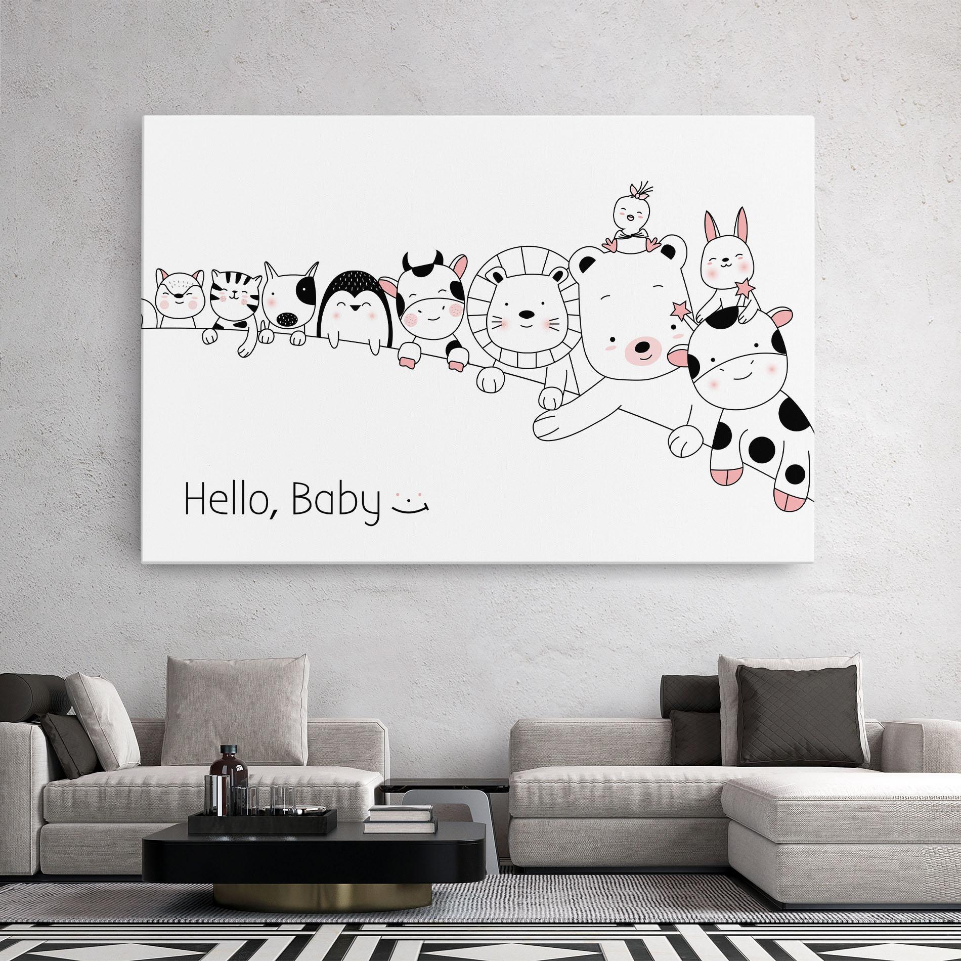 Leinwandbild Hello Baby mockup 2
