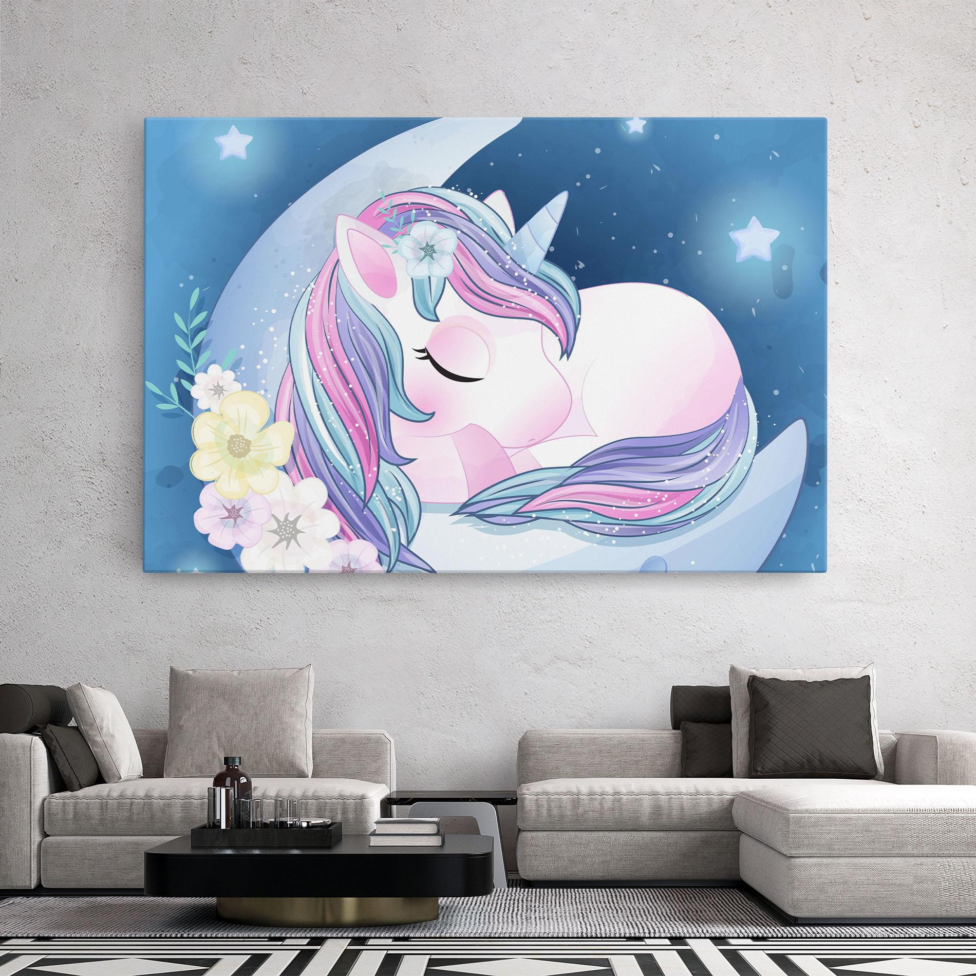 Leinwandbild Moon Unicorn mockup 2