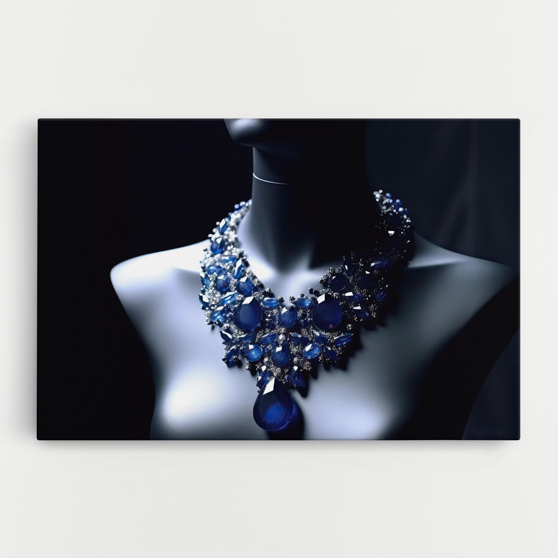 Blue Diamonds Necklace mockup 0