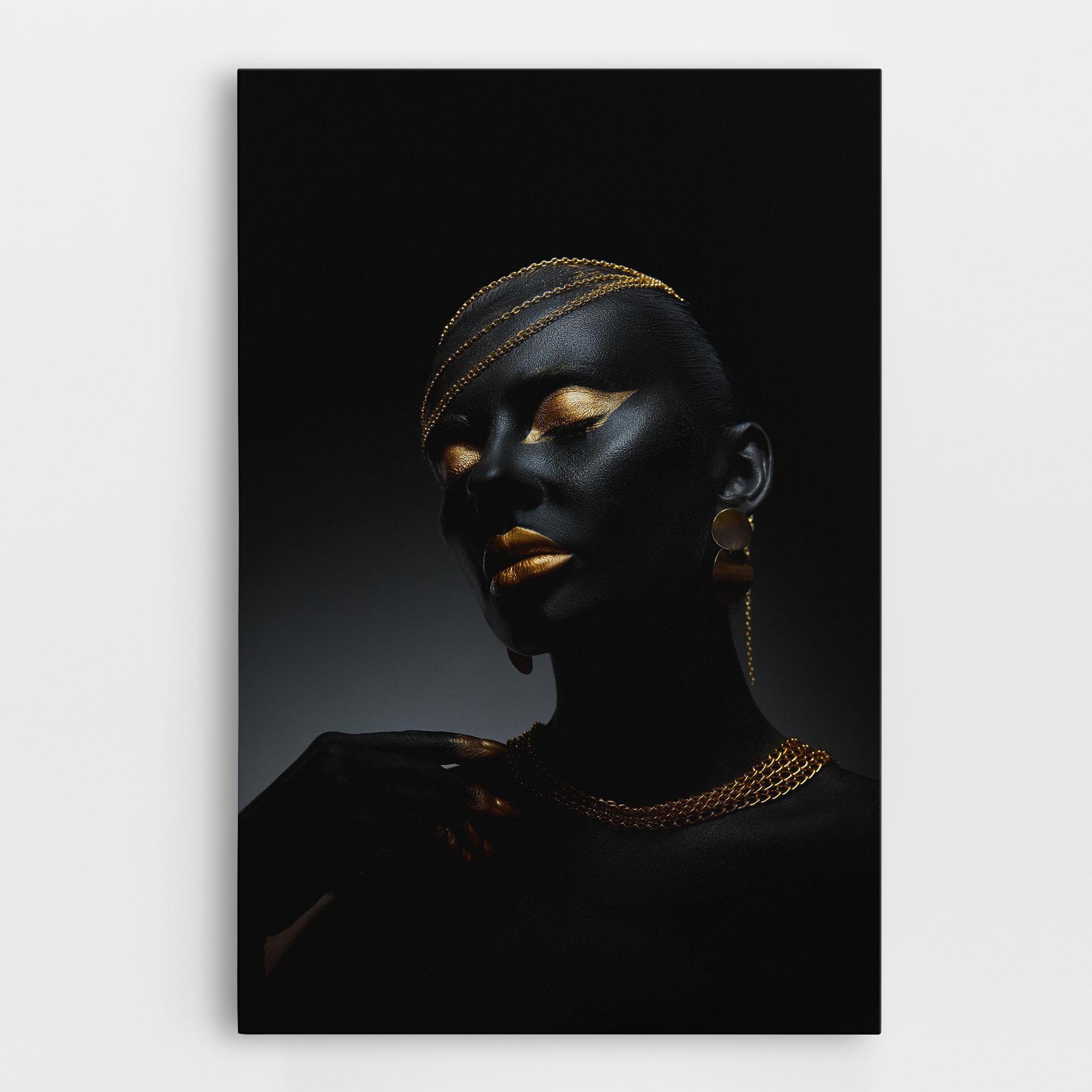 Leinwandbild Beauty Gold mockup 0