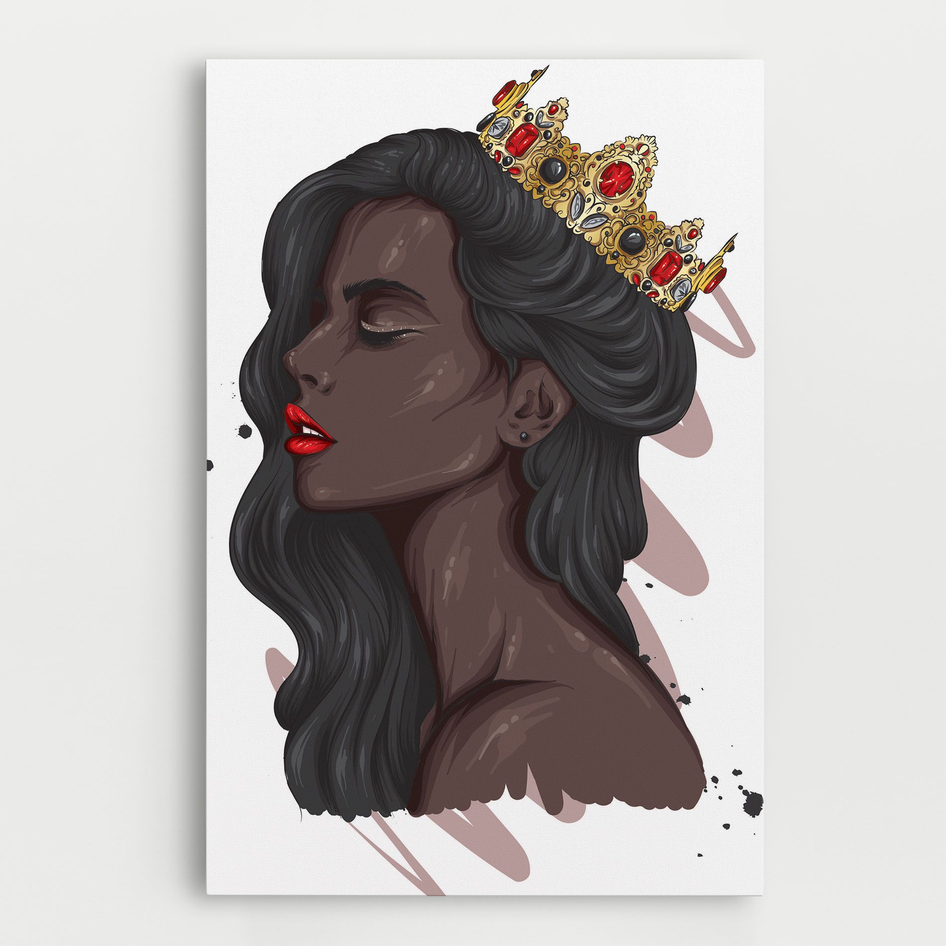 Black Woman With Crown mockup 0