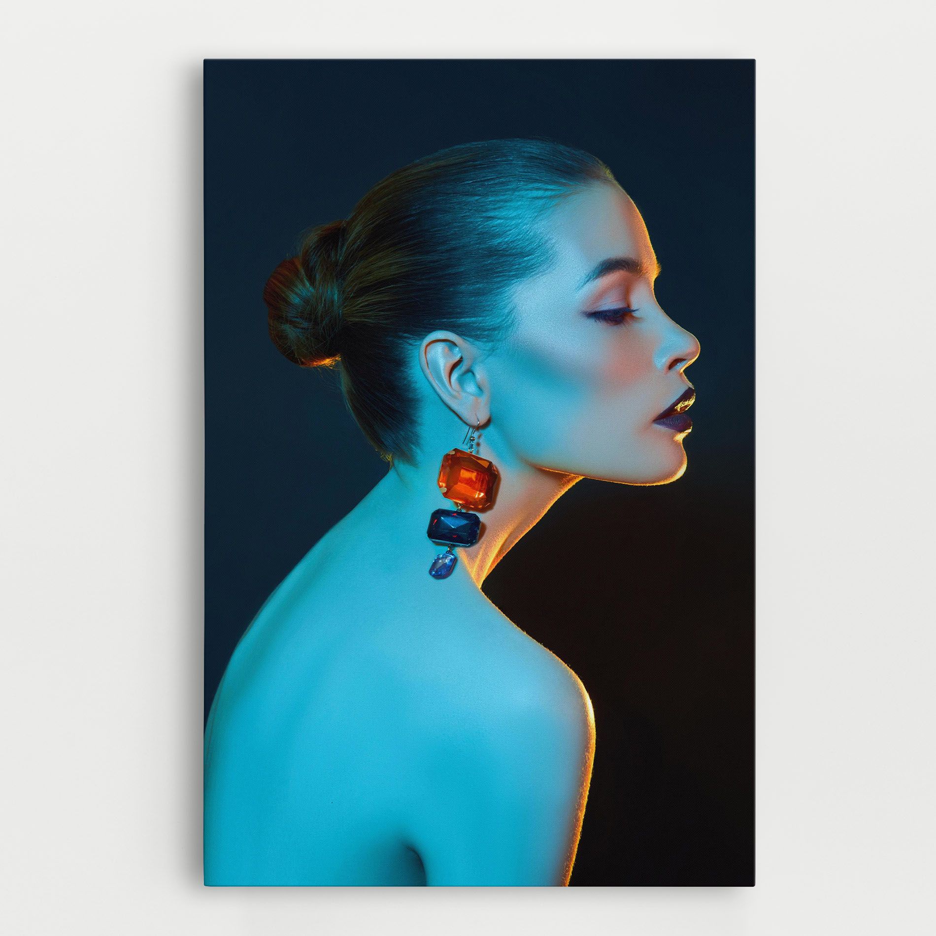 Blue Light Earring mockup 0