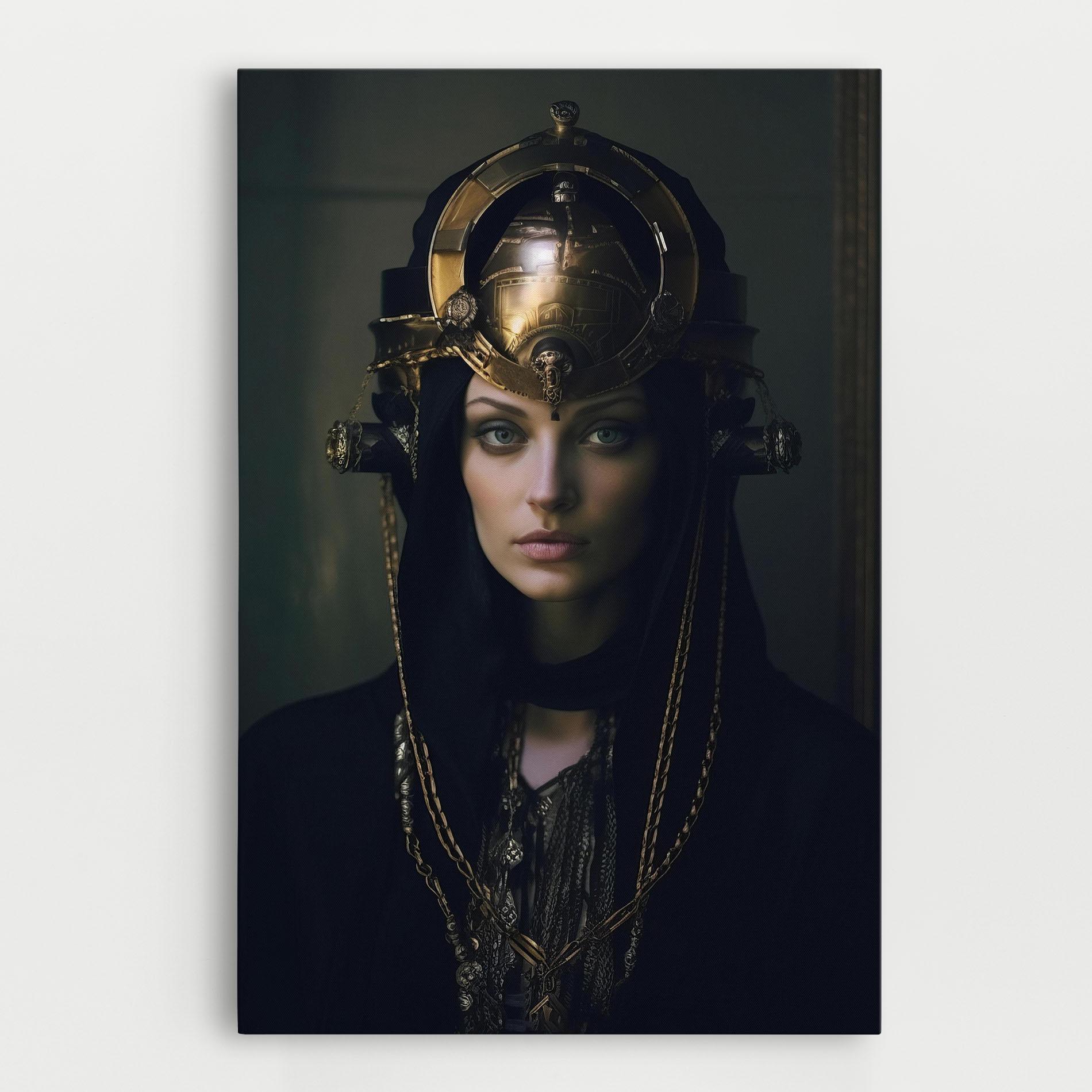 Leinwandbild Gold Headpiece mockup 0
