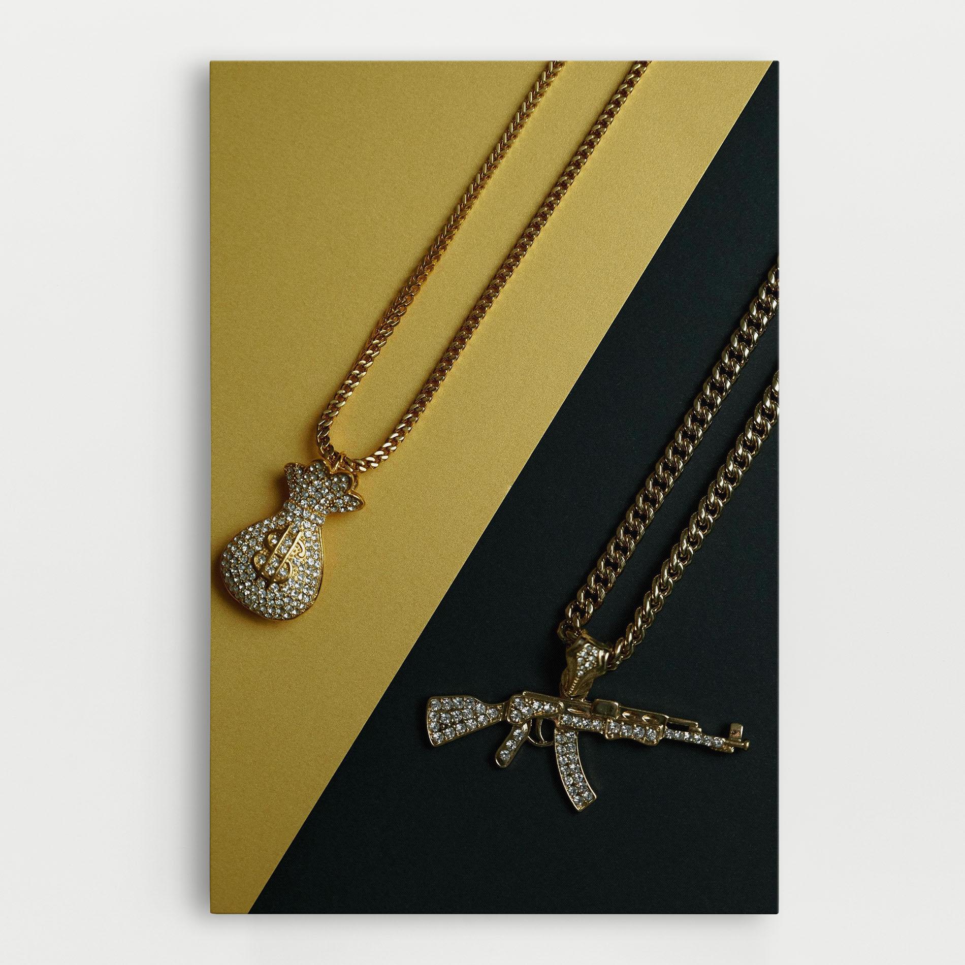 Leinwandbild Gun Neckace mockup 0