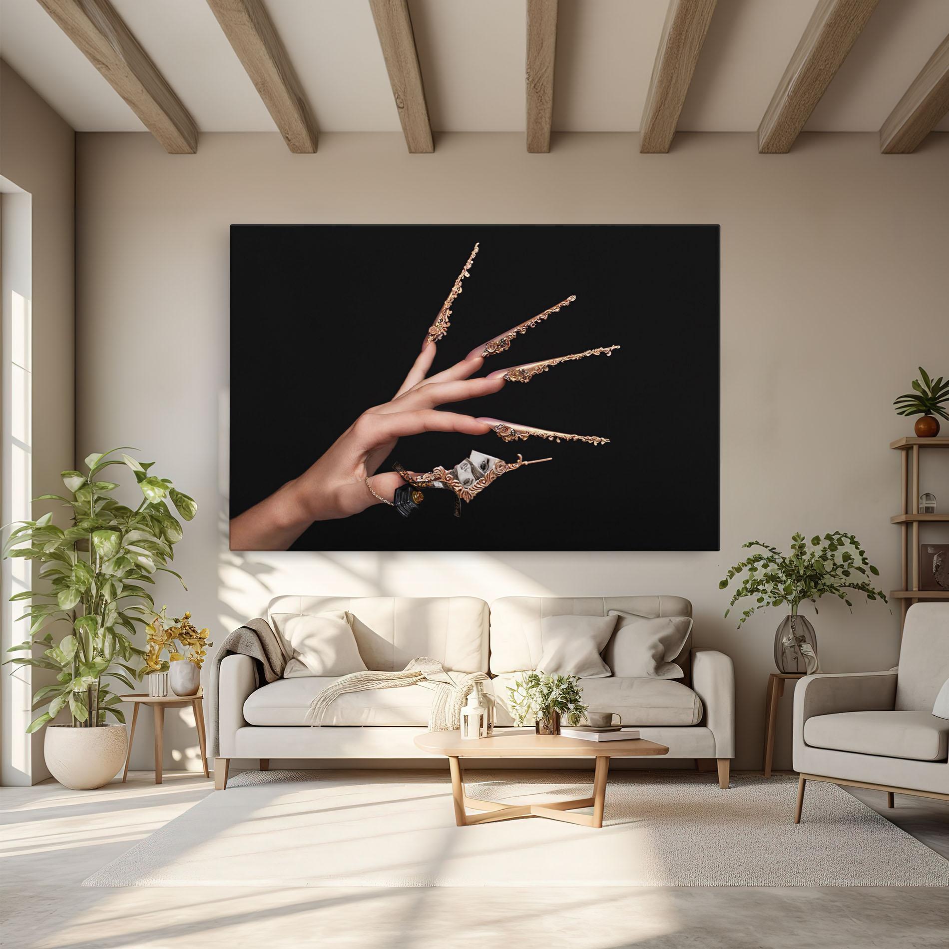 Leinwandbild Creative Manicure mockup 6