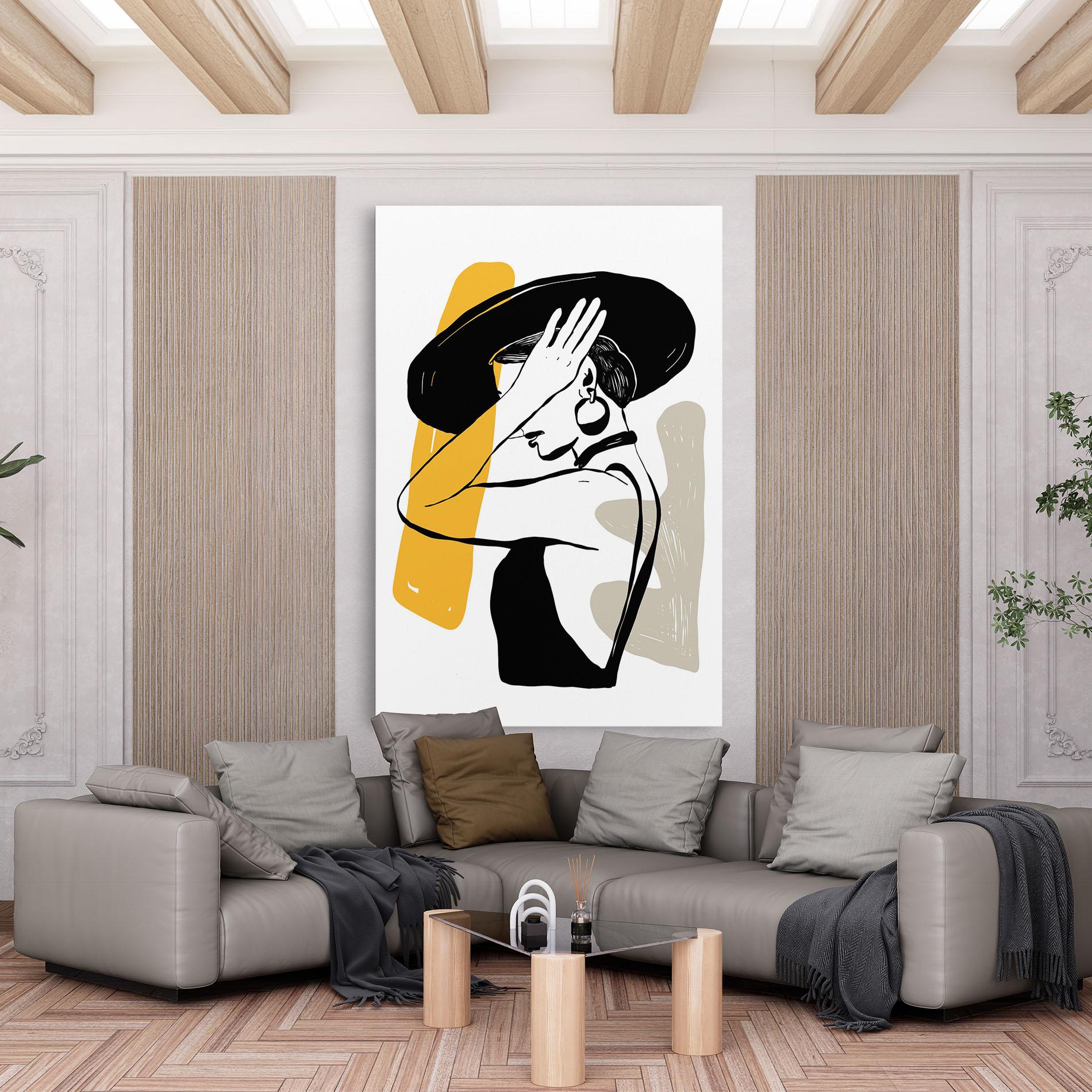 Leinwandbild Big Earring mockup 6