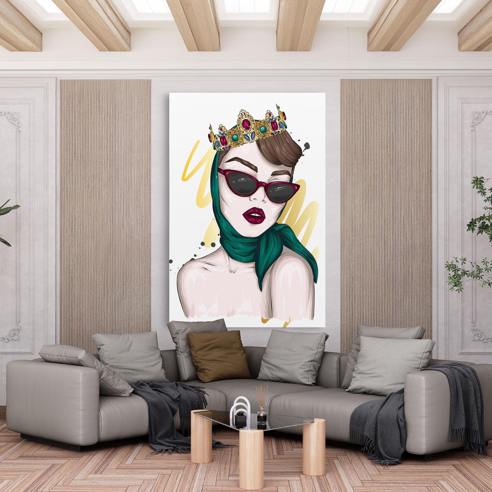 Leinwandbild Diva Crown mockup 6