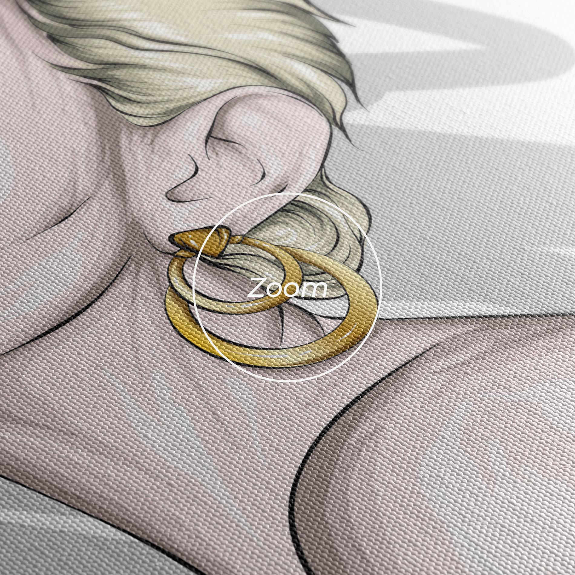 Leinwandbild Big Red Crown mockup 3