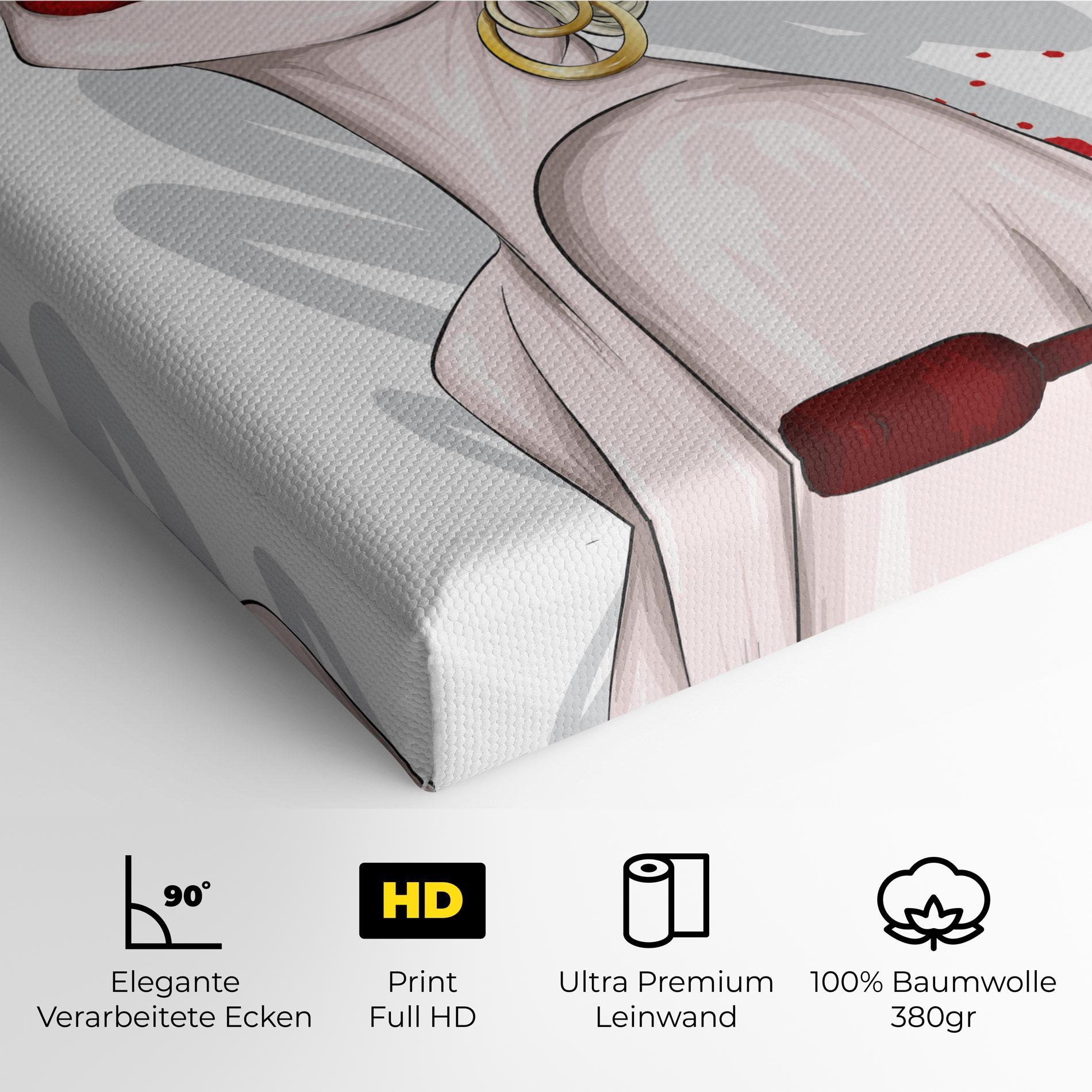 Leinwandbild Big Red Crown mockup 4