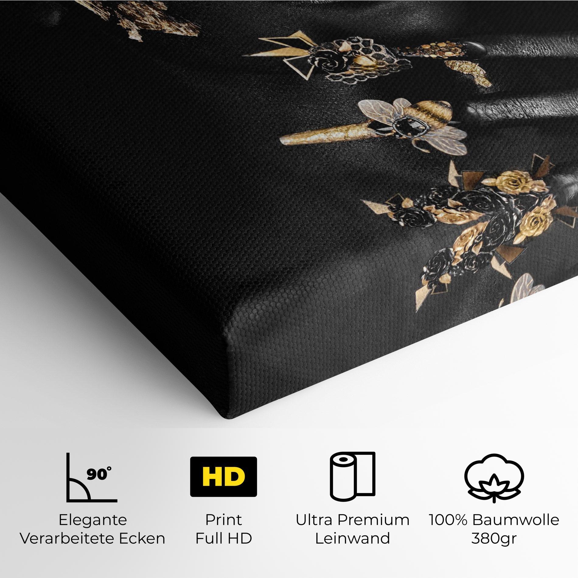 Leinwandbild Black Art Makeup mockup 4