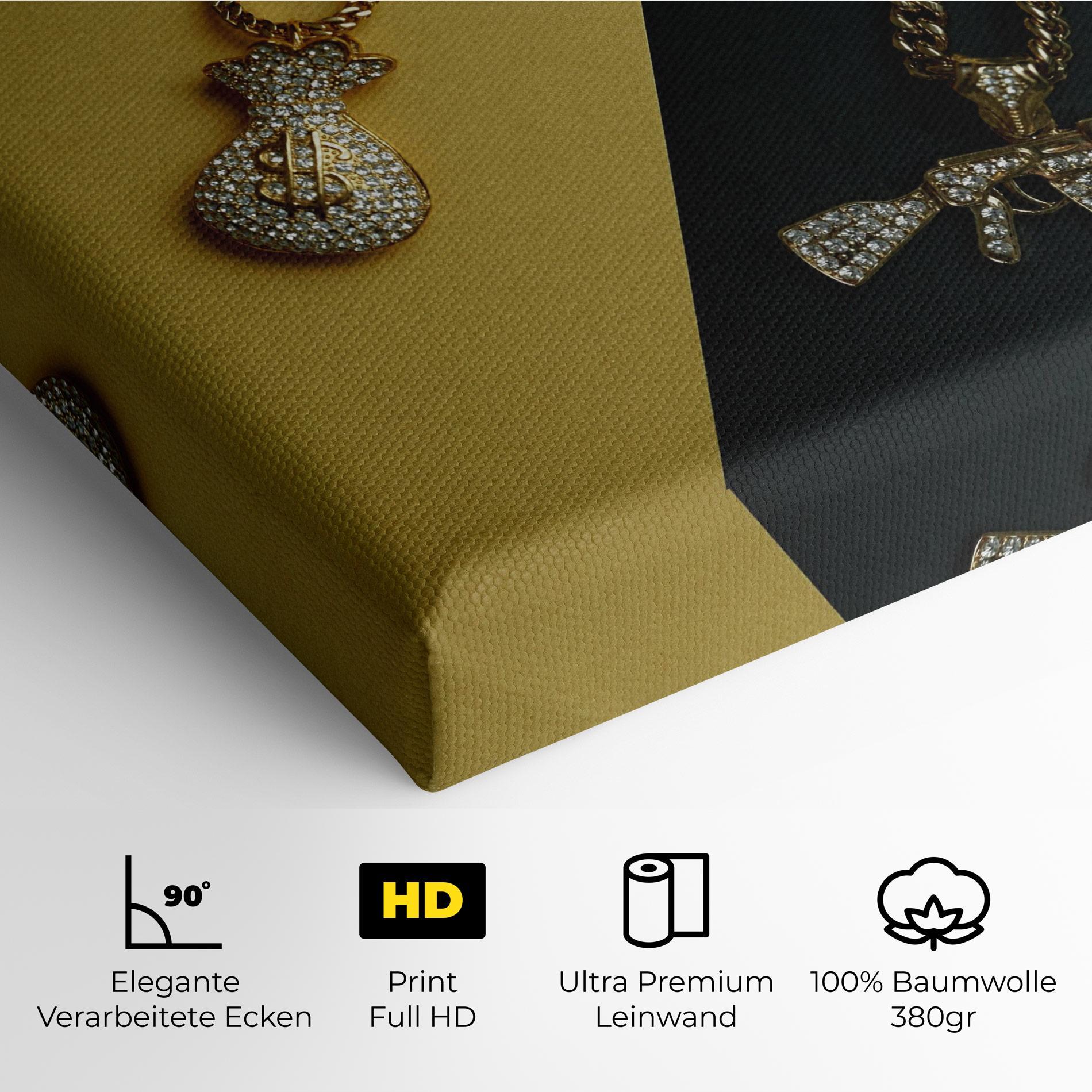 Leinwandbild Gun Neckace mockup 4