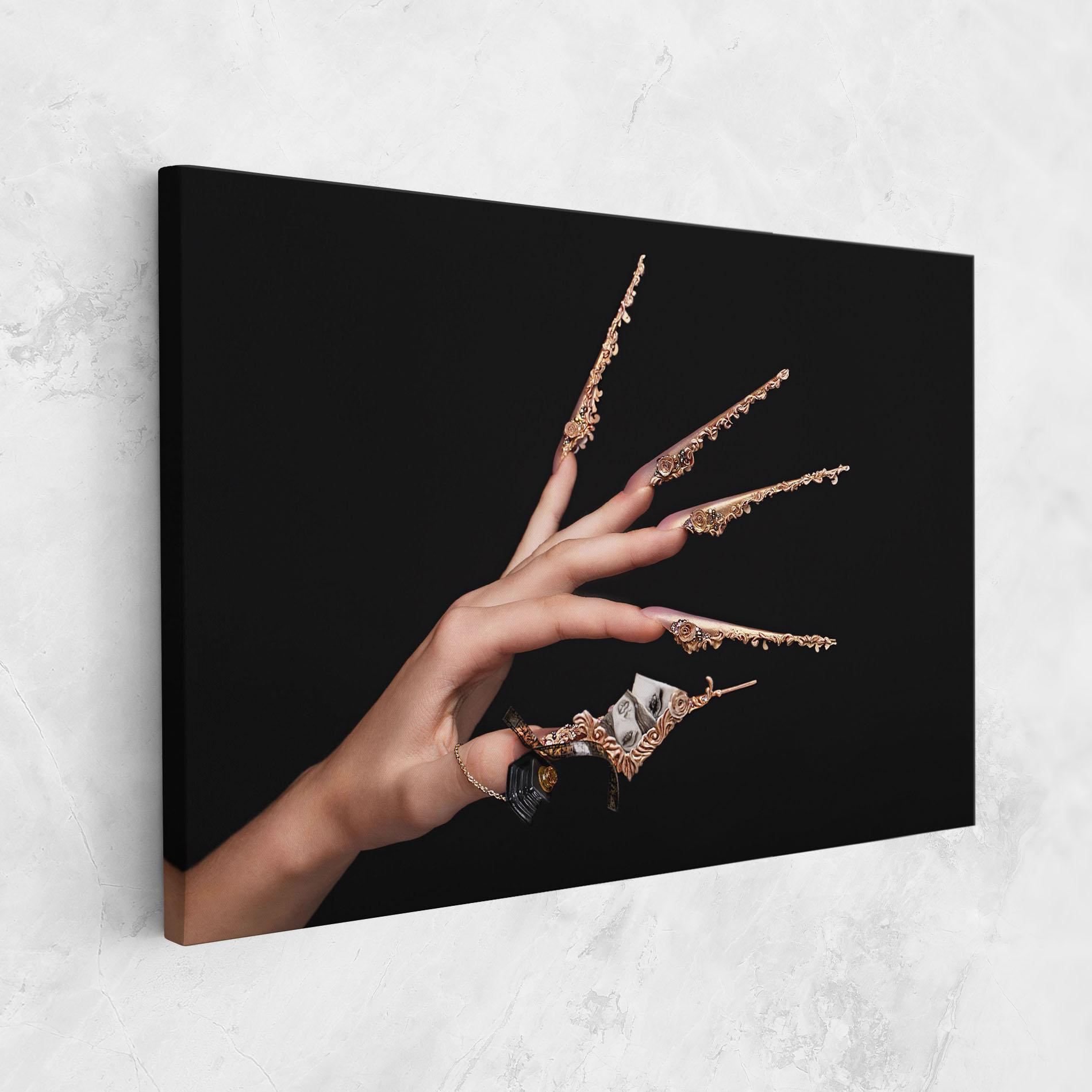 Leinwandbild Creative Manicure mockup 1