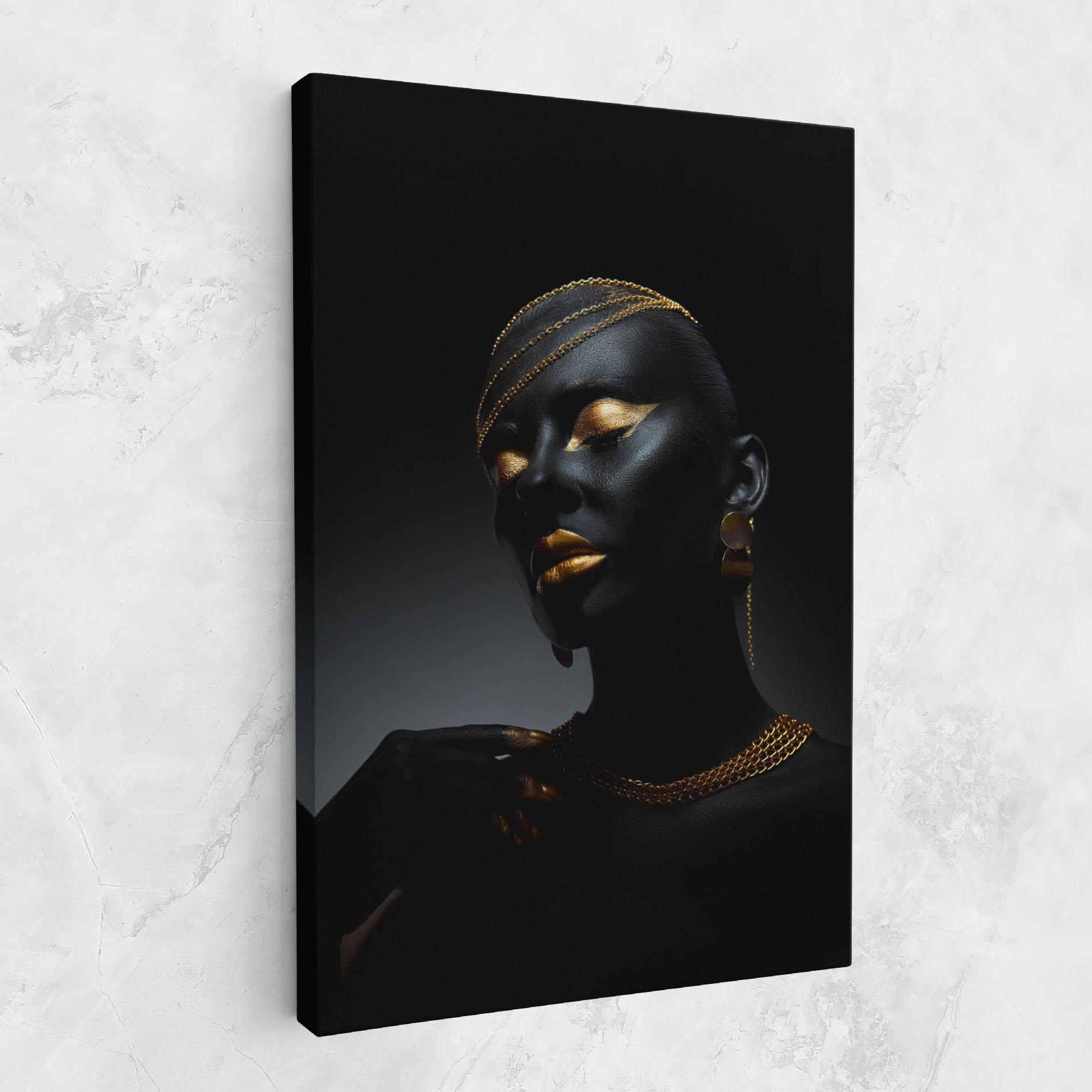 Leinwandbild Beauty Gold mockup 1