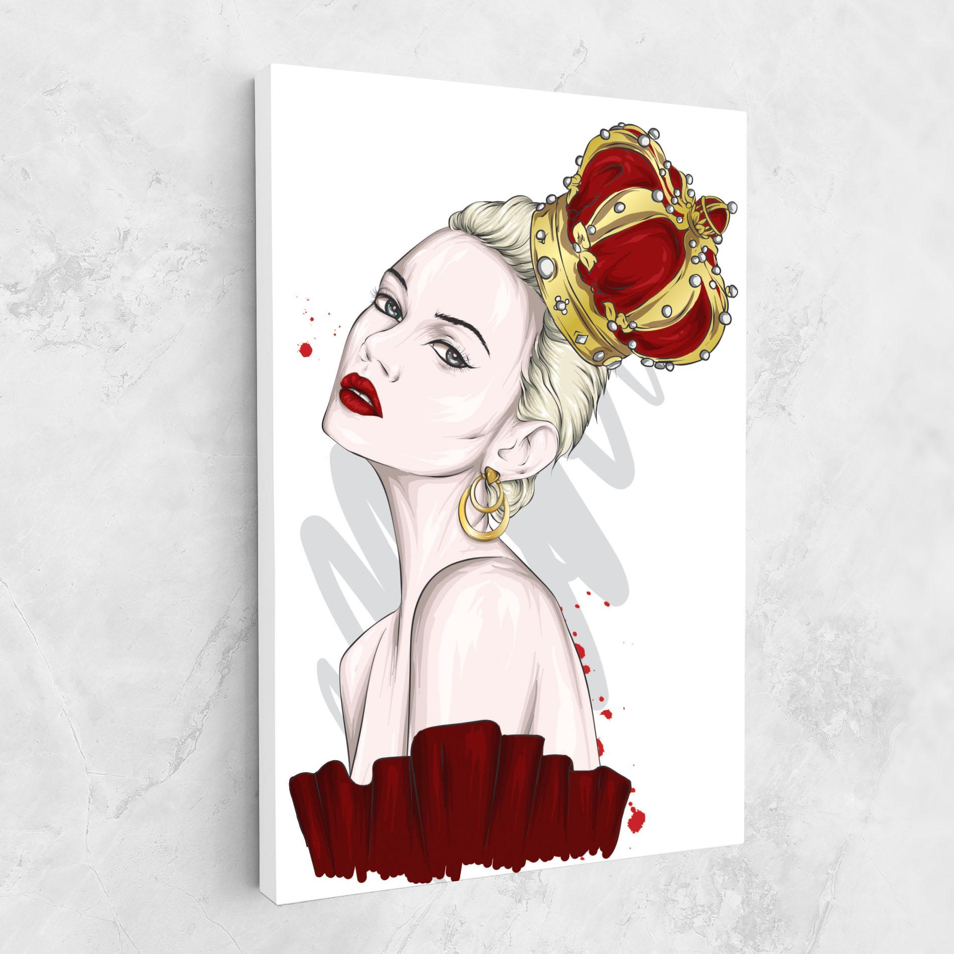 Leinwandbild Big Red Crown mockup 1