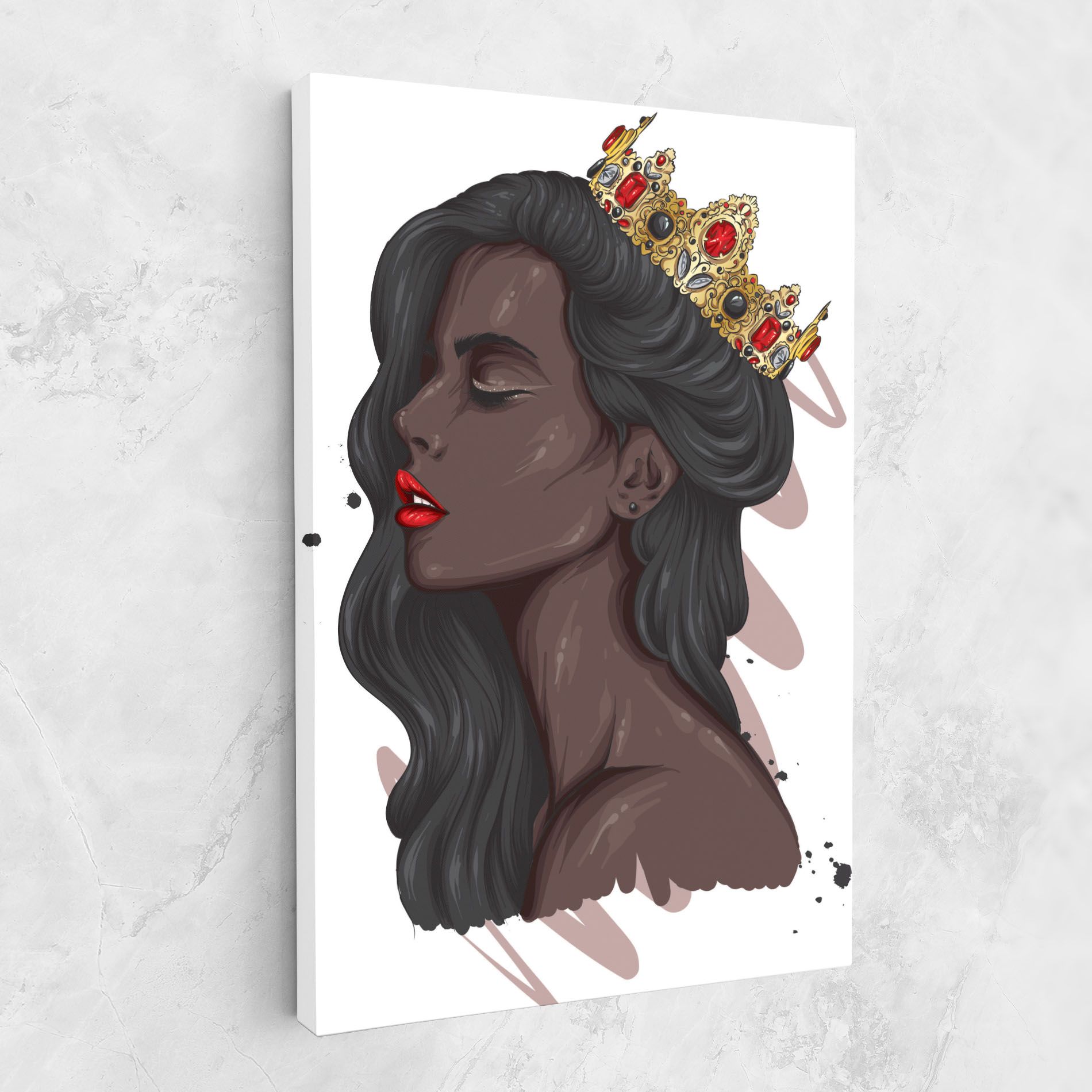 Black Woman With Crown mockup 1