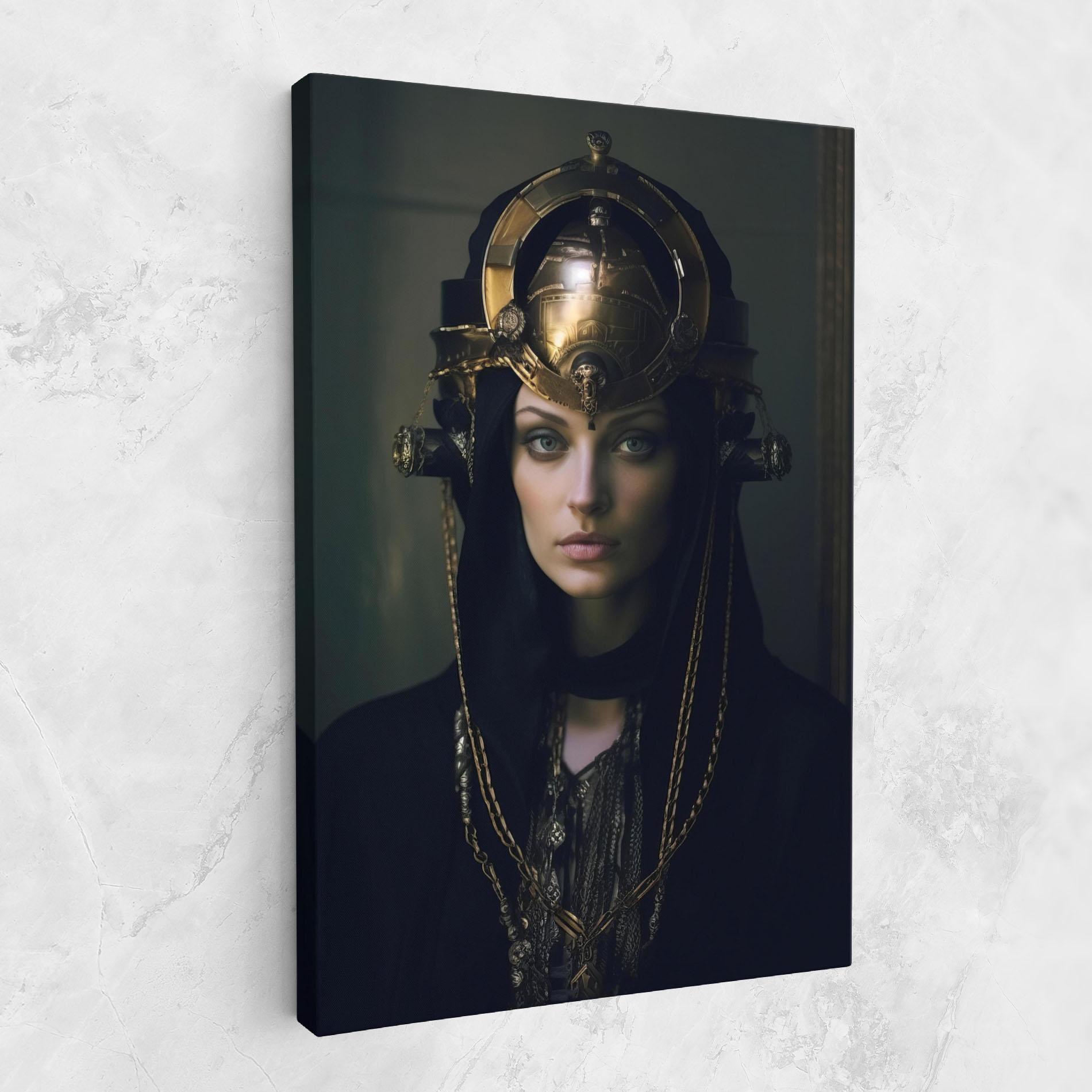 Leinwandbild Gold Headpiece mockup 1