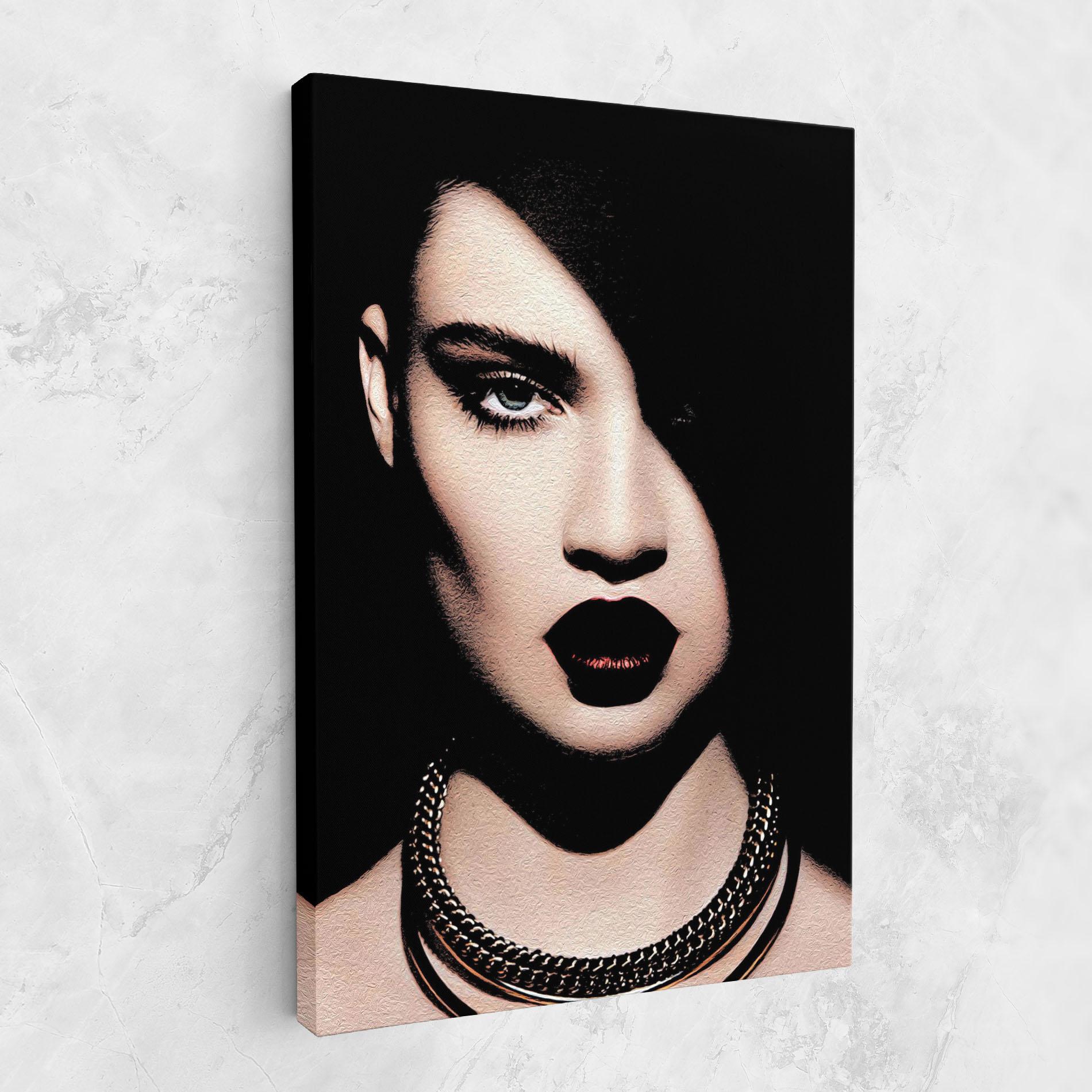 Leinwandbild Gold Necklace mockup 1