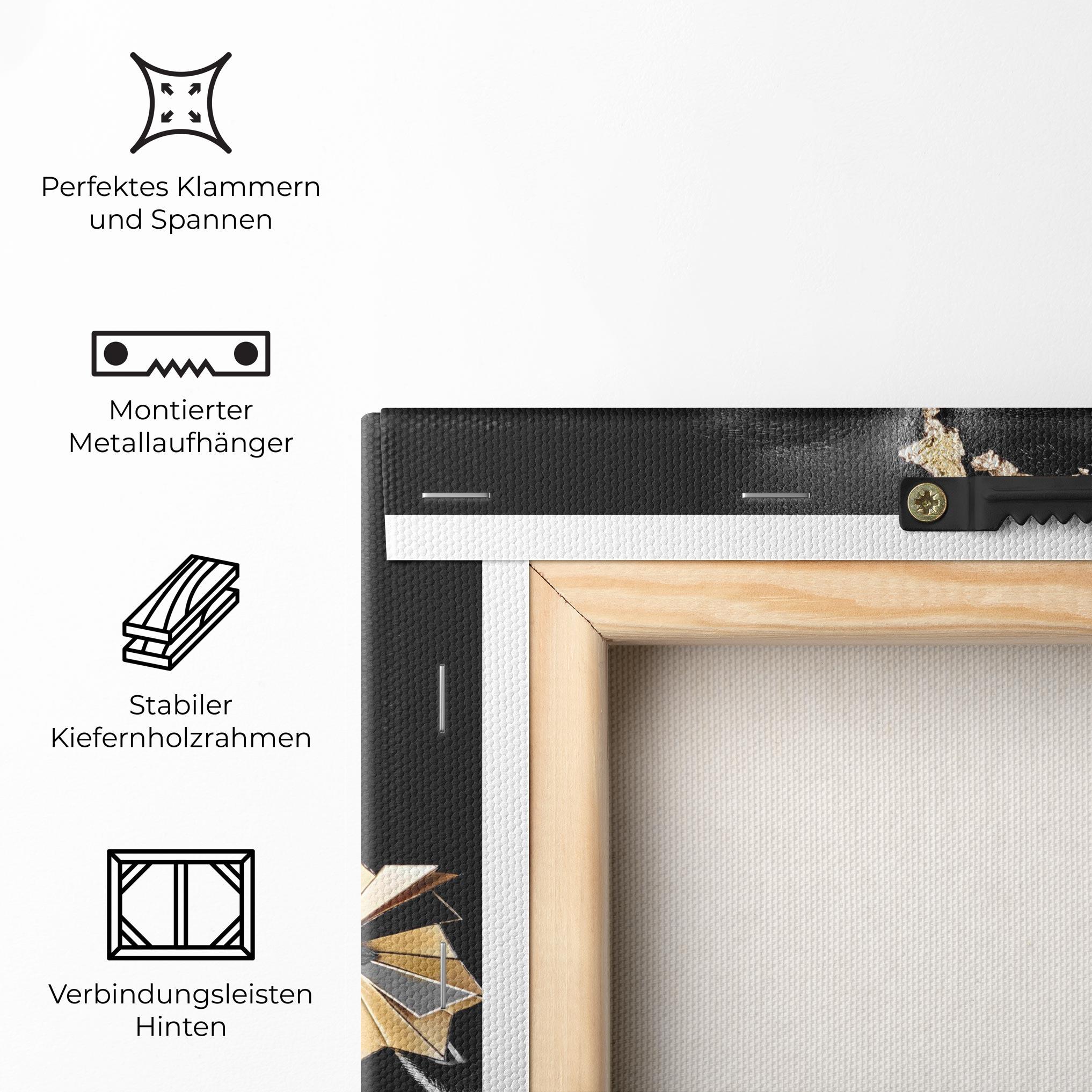 Leinwandbild Black Art Makeup mockup 5