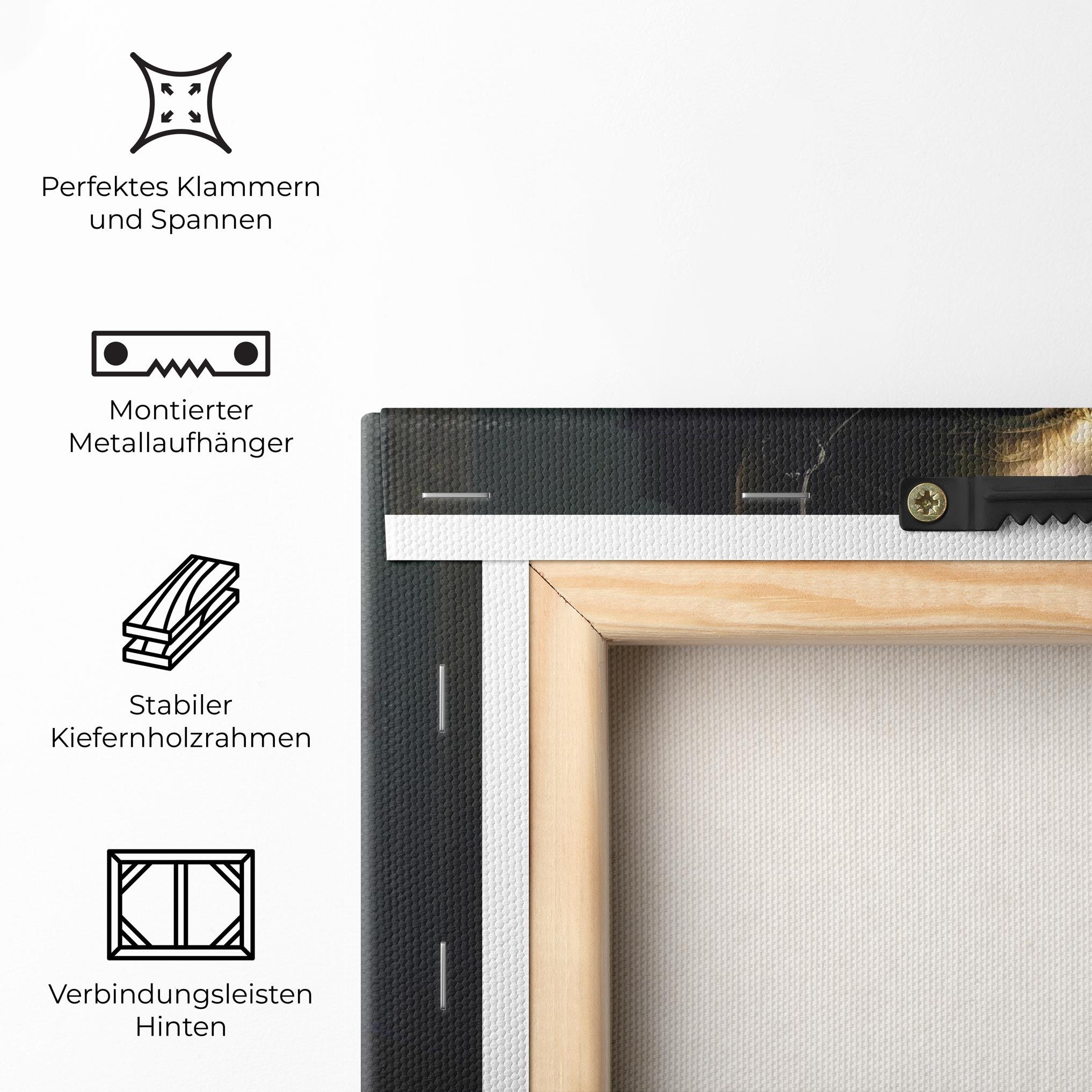 Leinwandbild Gold Headpiece mockup 5