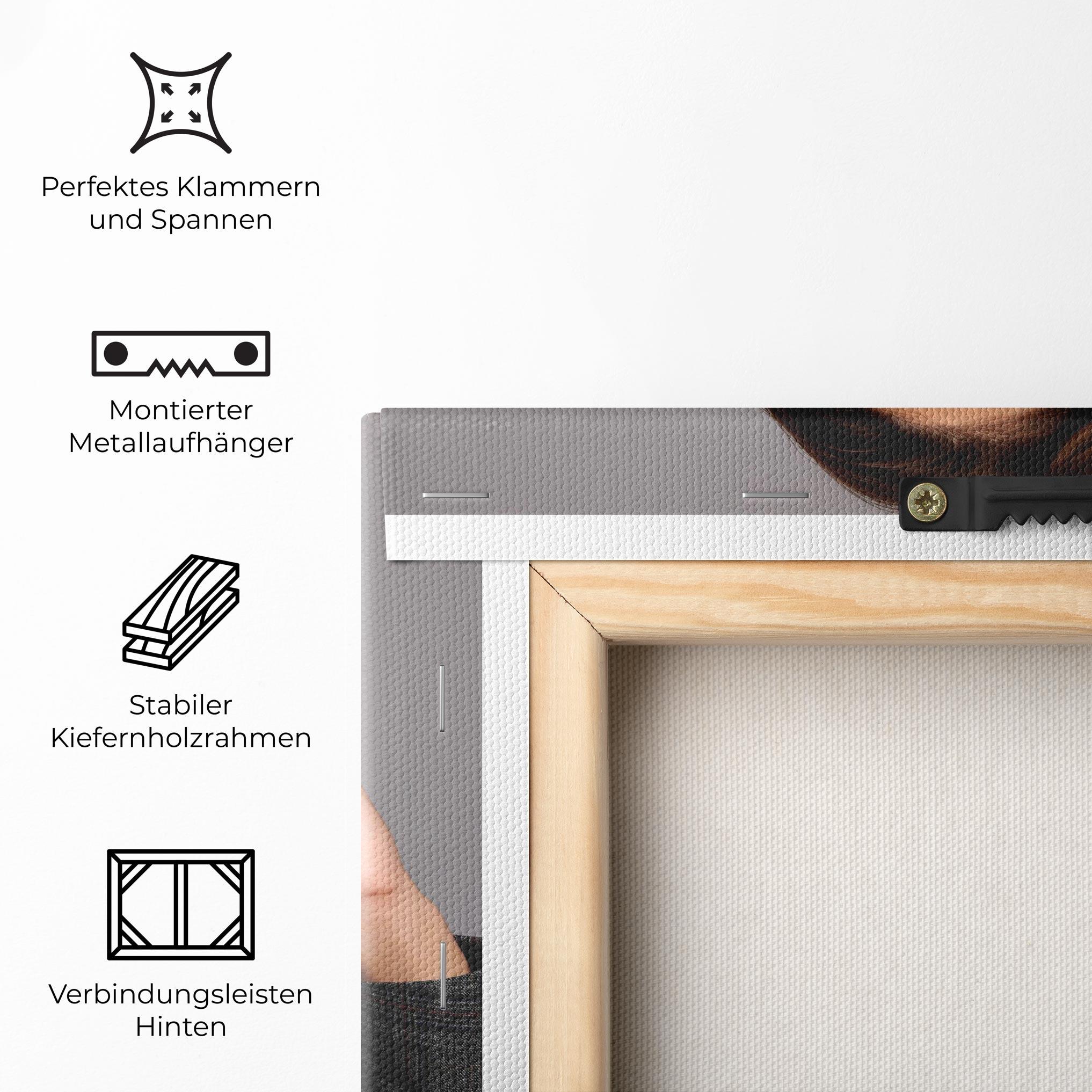 Leinwandbild Gold Pearls mockup 5