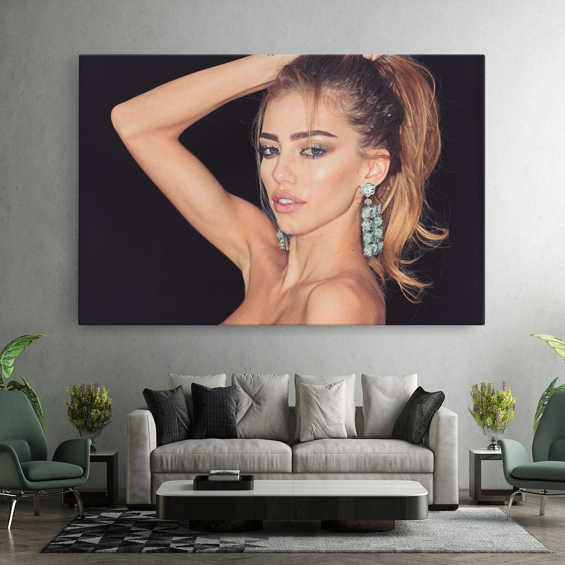 Flower Earrings mockup 7