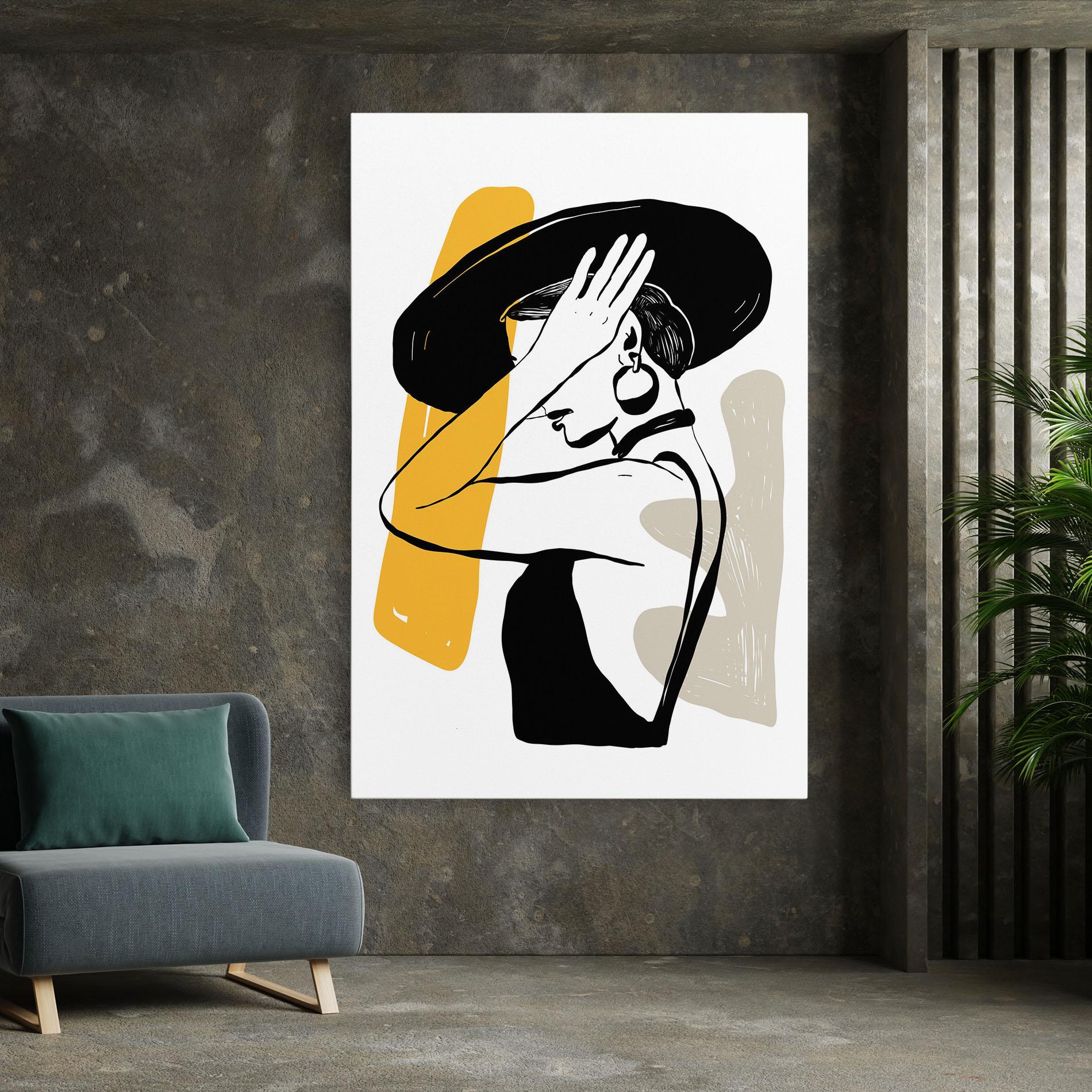 Leinwandbild Big Earring mockup 7