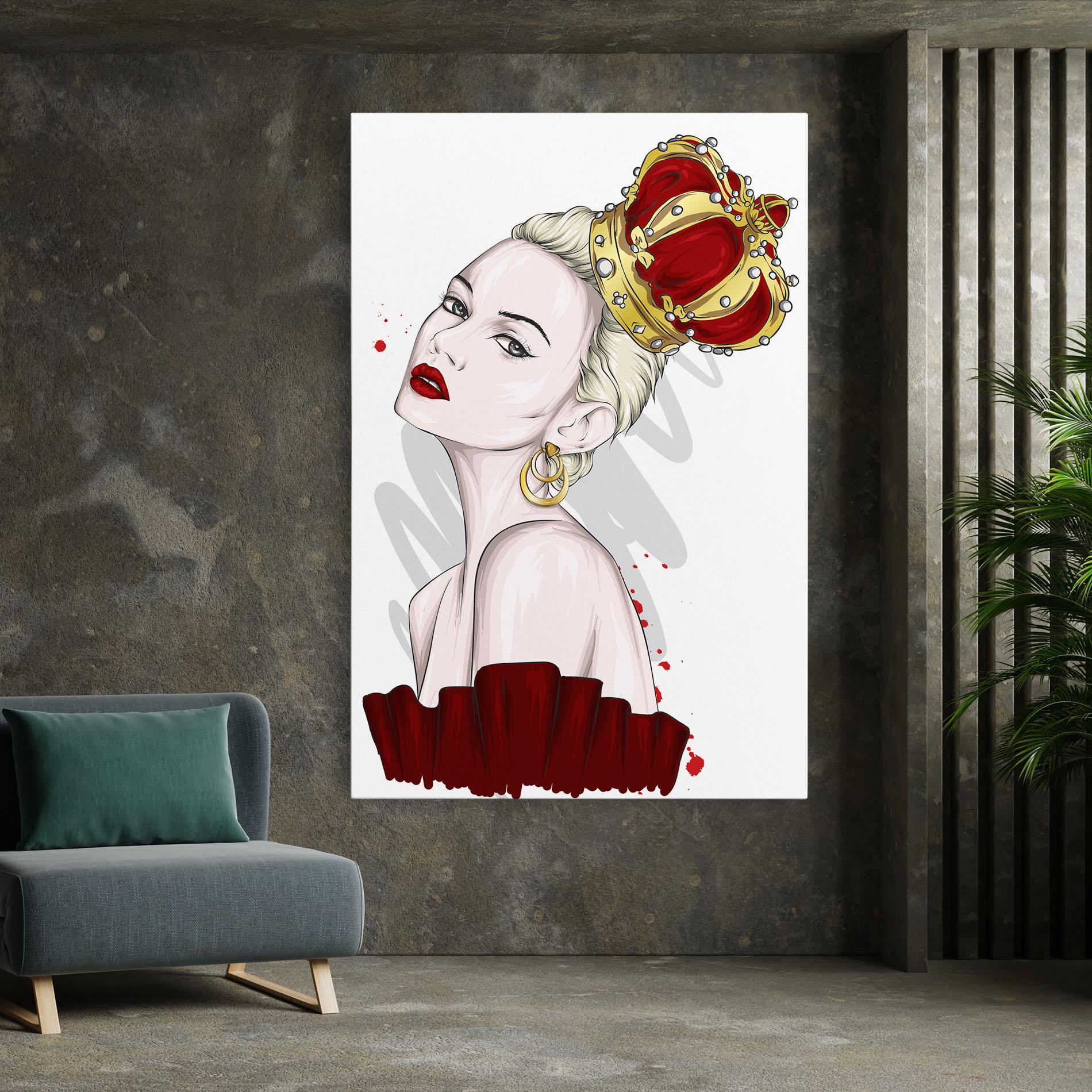 Leinwandbild Big Red Crown mockup 7
