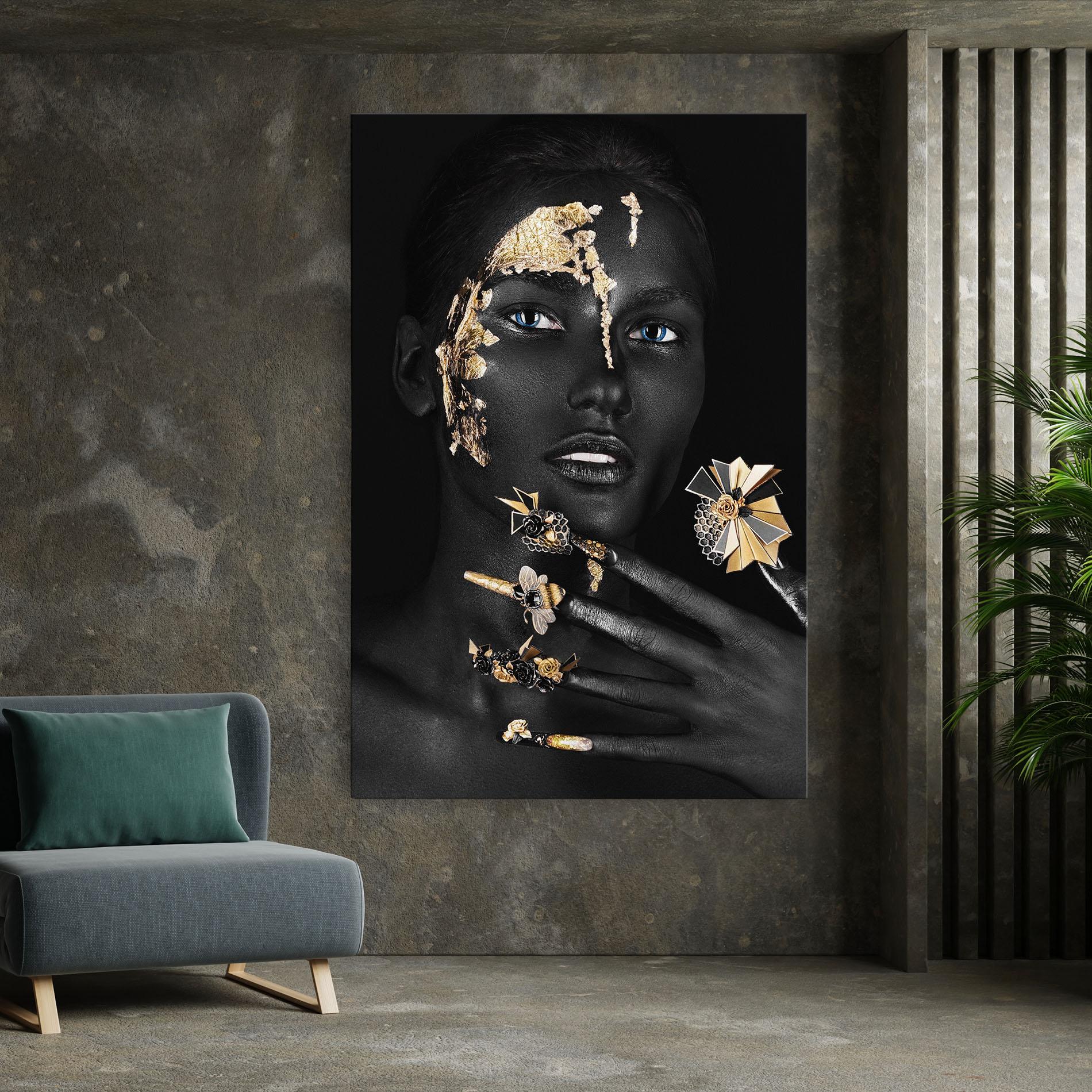 Leinwandbild Black Art Makeup mockup 7