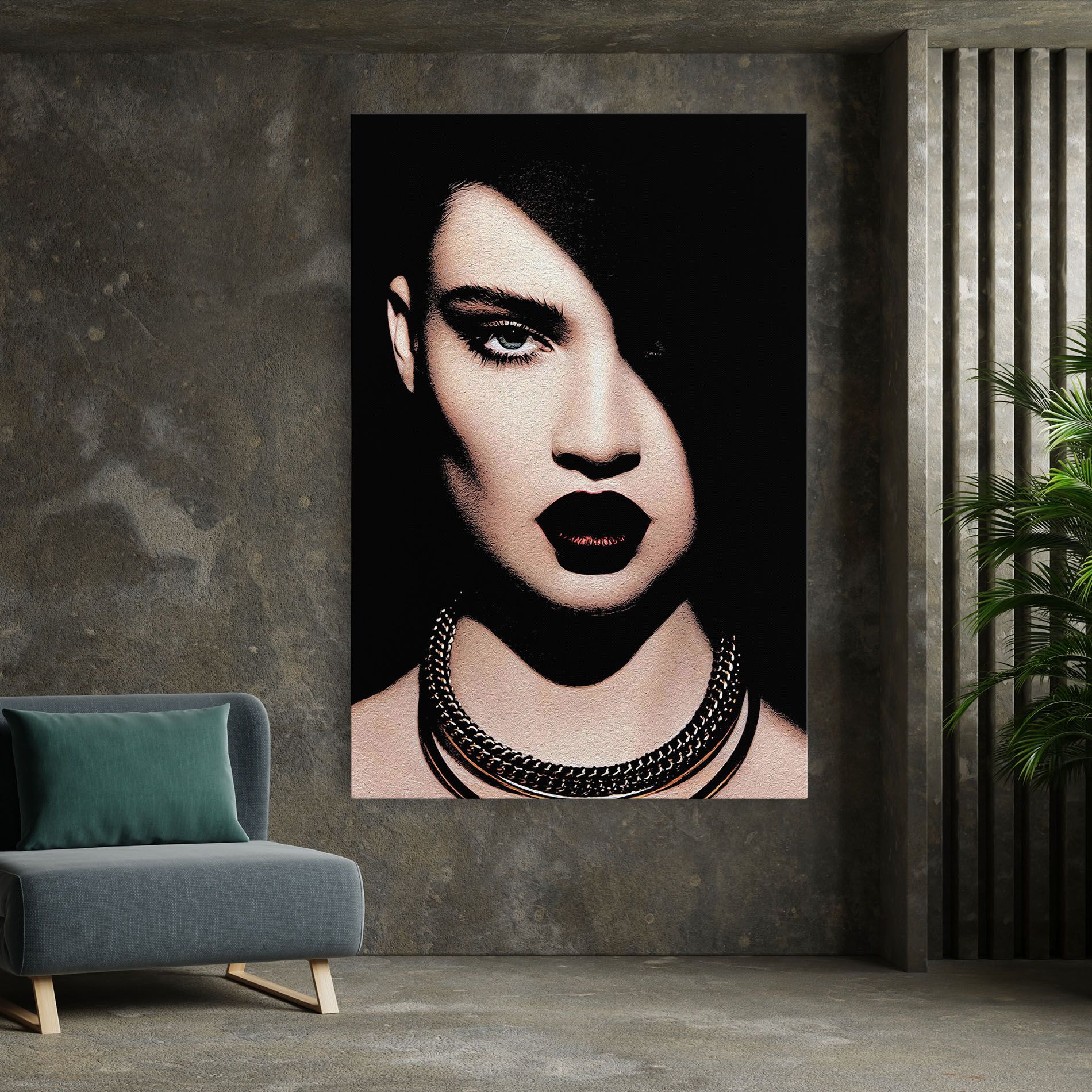 Gold Necklace mockup 7