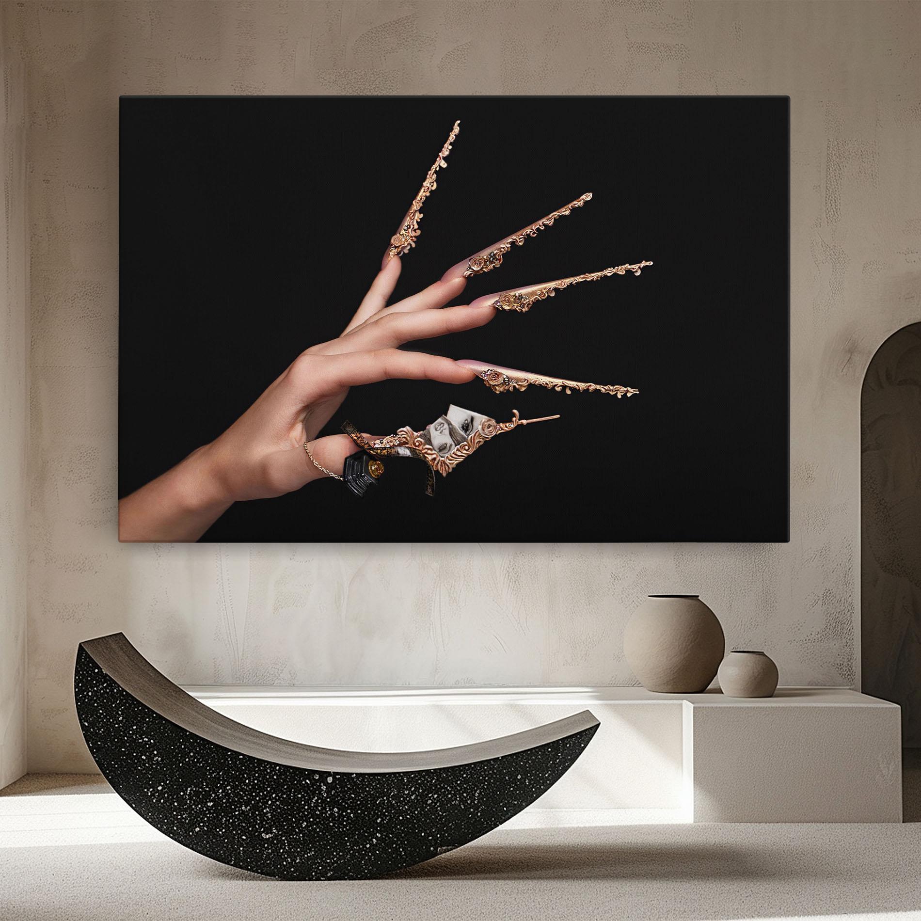 Leinwandbild Creative Manicure mockup 8